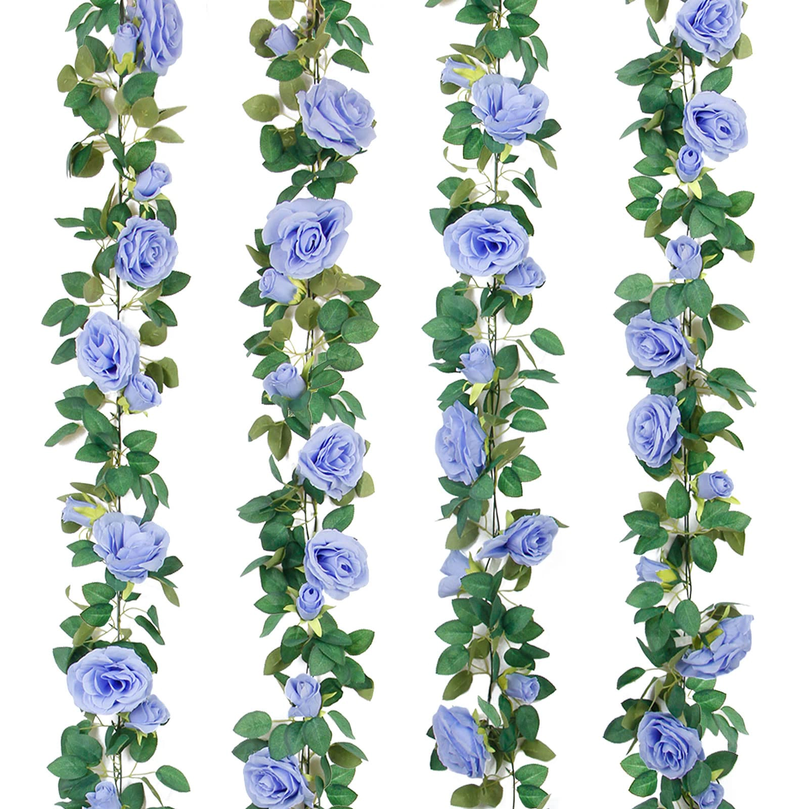 PUPWE Artificial Rose Vine Garland Wedding Decor
