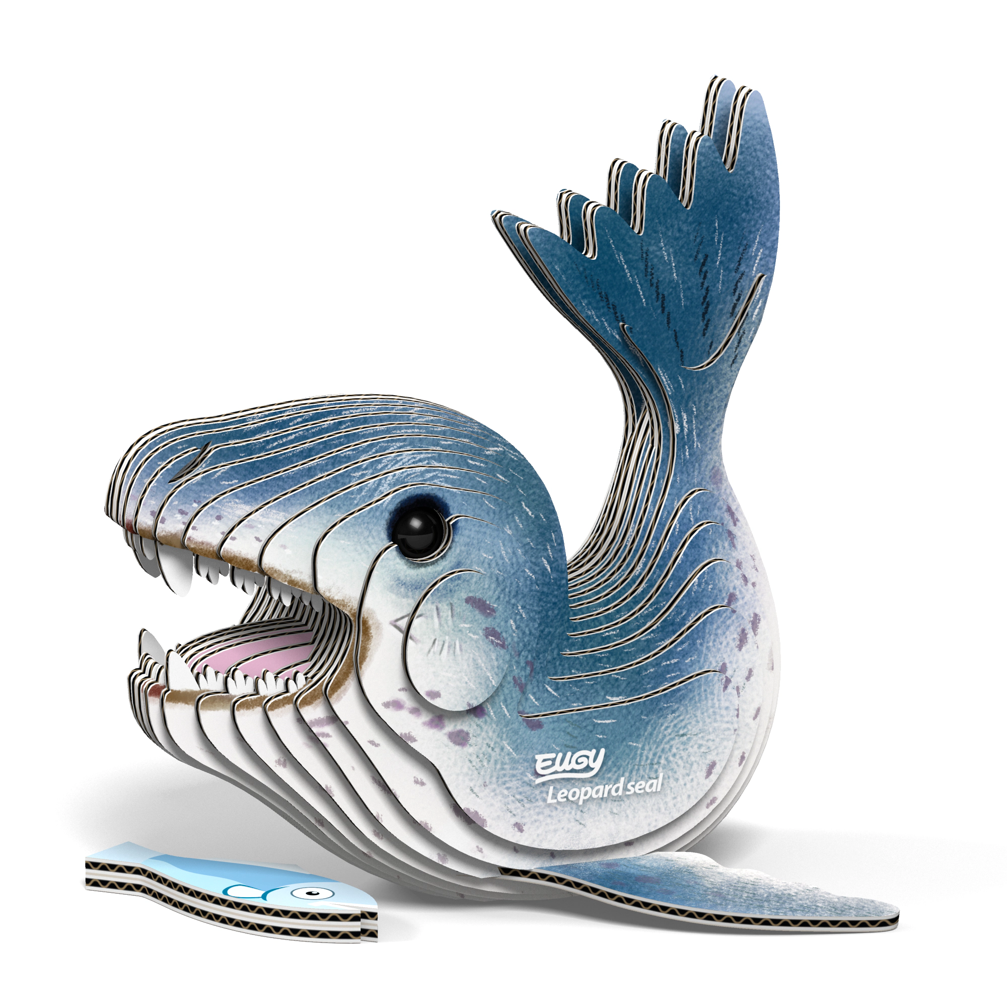 EUGY Leopard Seal 3D Puzzle - contains 22 puzzle pieces