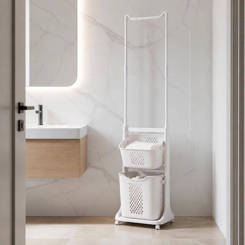 ELEMENT ACE Tall Slim Freestanding Bathroom Storage Organizer