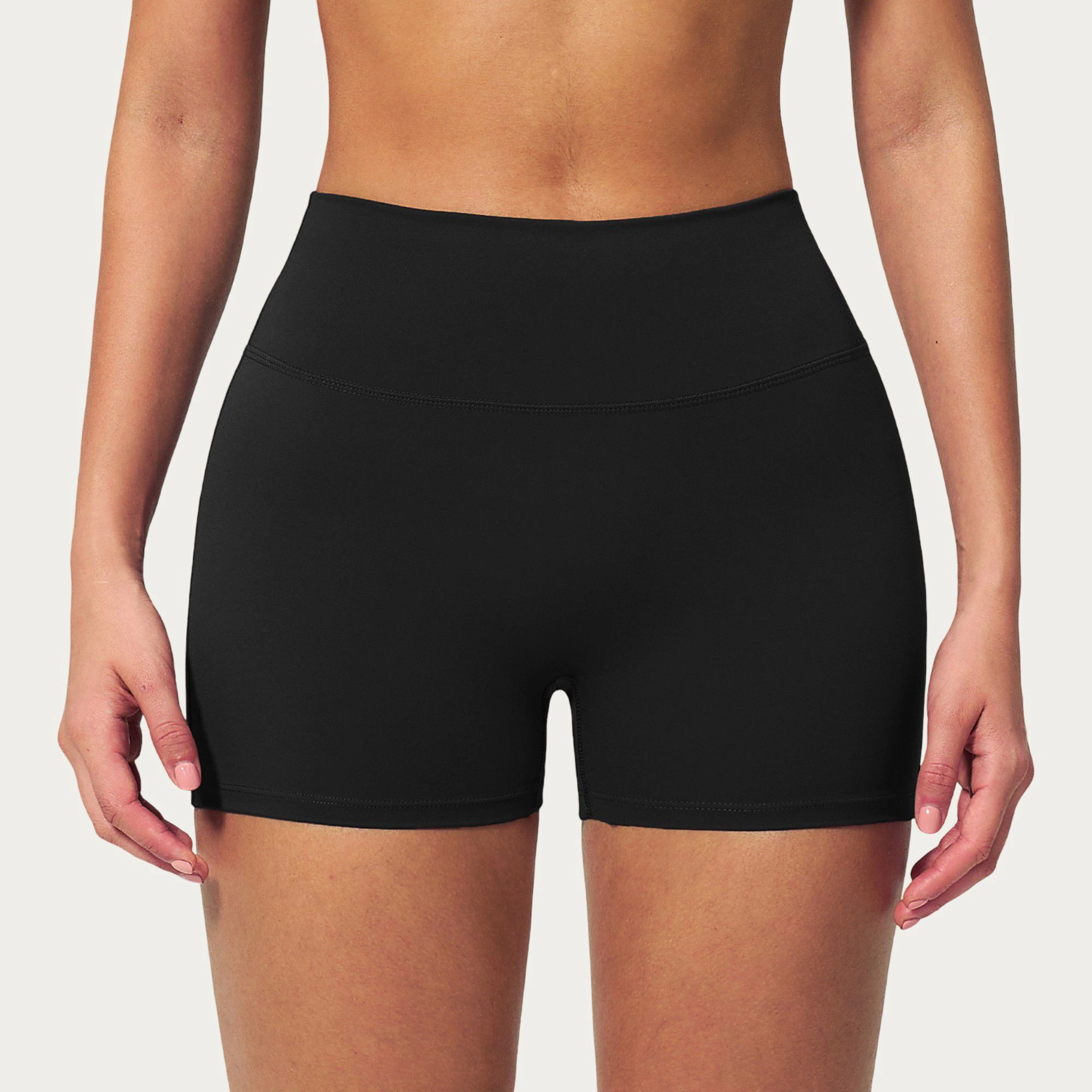 Anna-Kaci Women's High Waist Mini Biker Shorts with Smooth Stretch Fabric and Supportive Fit