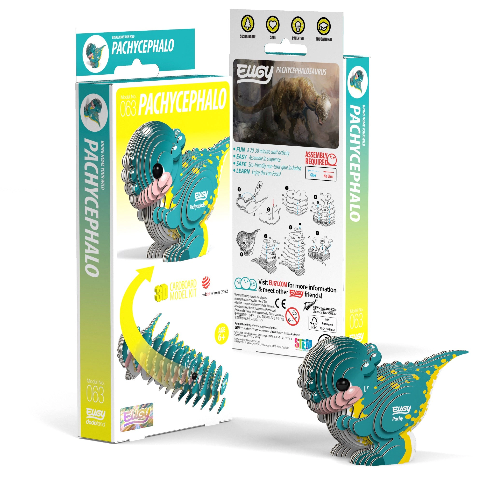 EUGY Pachy 3D Puzzle - contains 27 puzzle pieces