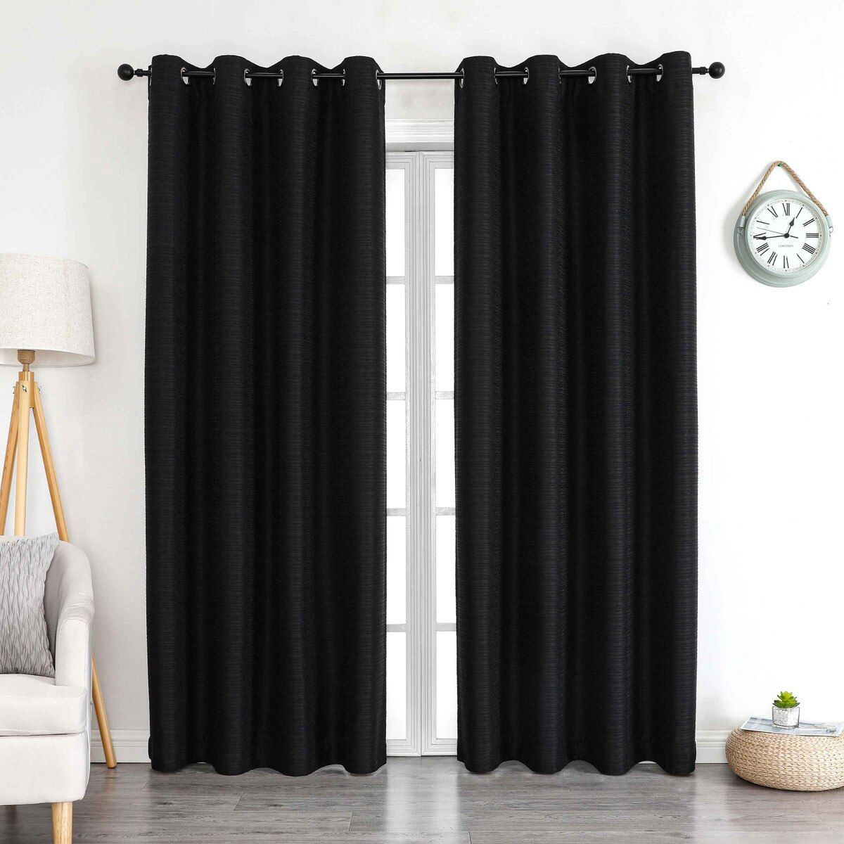 Kate Aurora 1 Piece Grace Hotel Room Darkening Grommet Top Window Curtain Panel - 84 in. Long