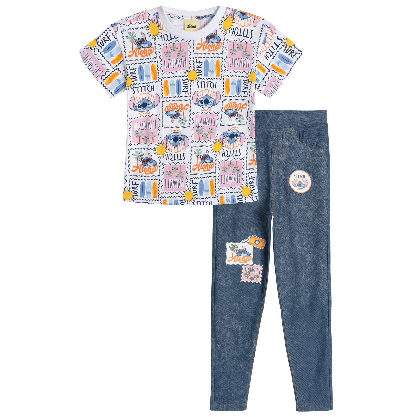 Disney Lilo & Stitch Girls' T-Shirt and Jeggings Set