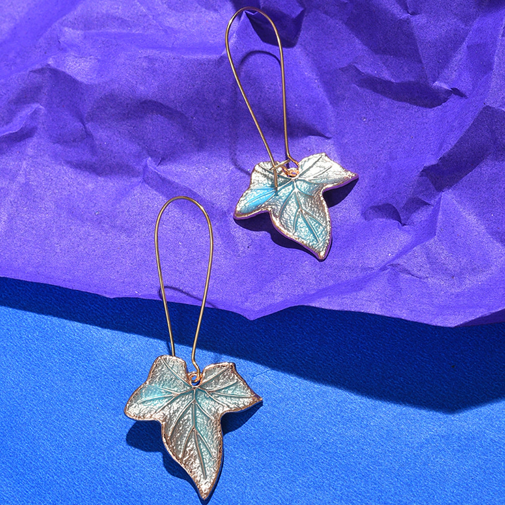 SOHI Women's Leaf Drop Earrings