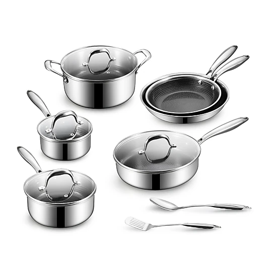 BE - LIVING CIRCLAD Series 12-Piece Nonstick Cookware Set