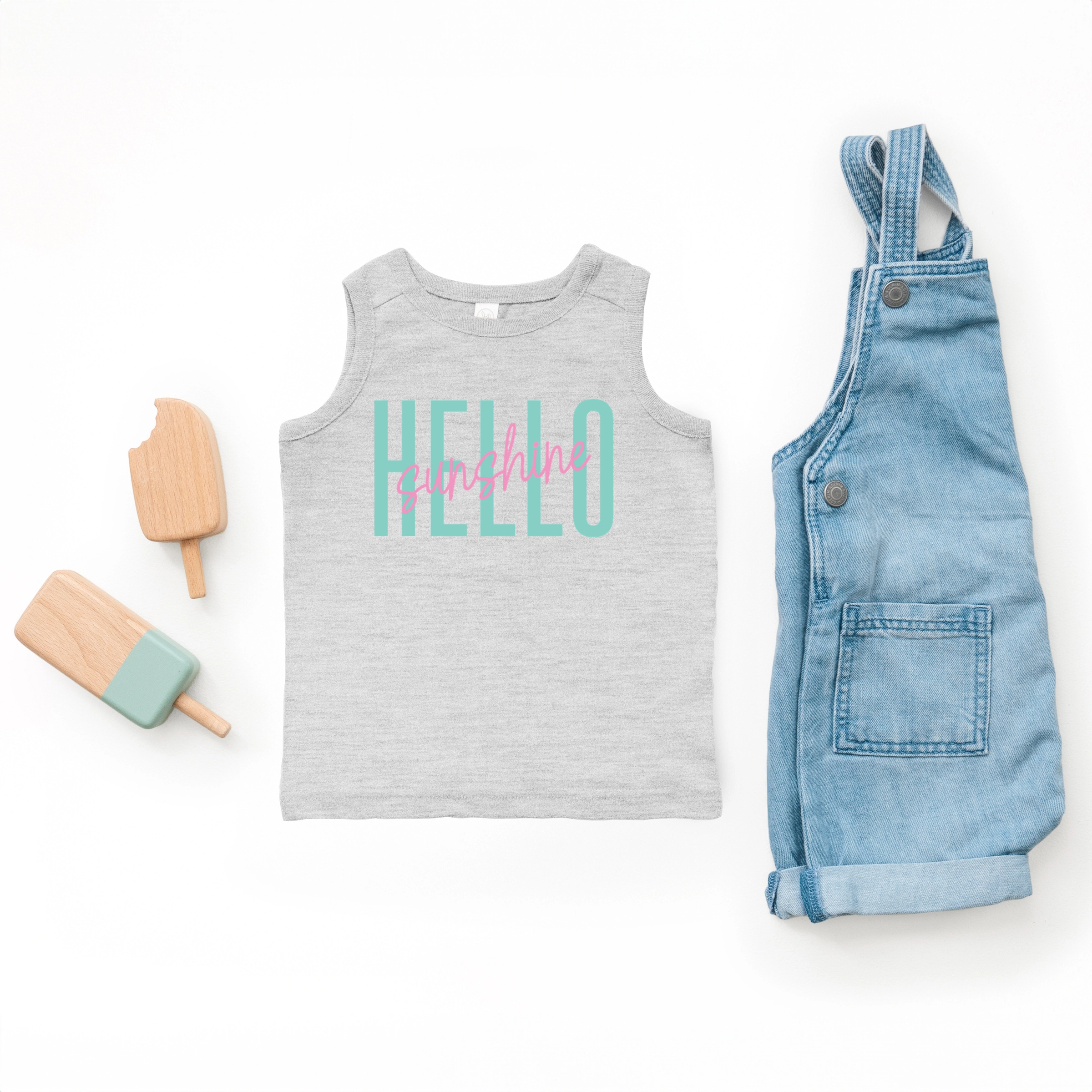 The Juniper Shop - Hello Sunshine Tall Toddler Graphic Tank