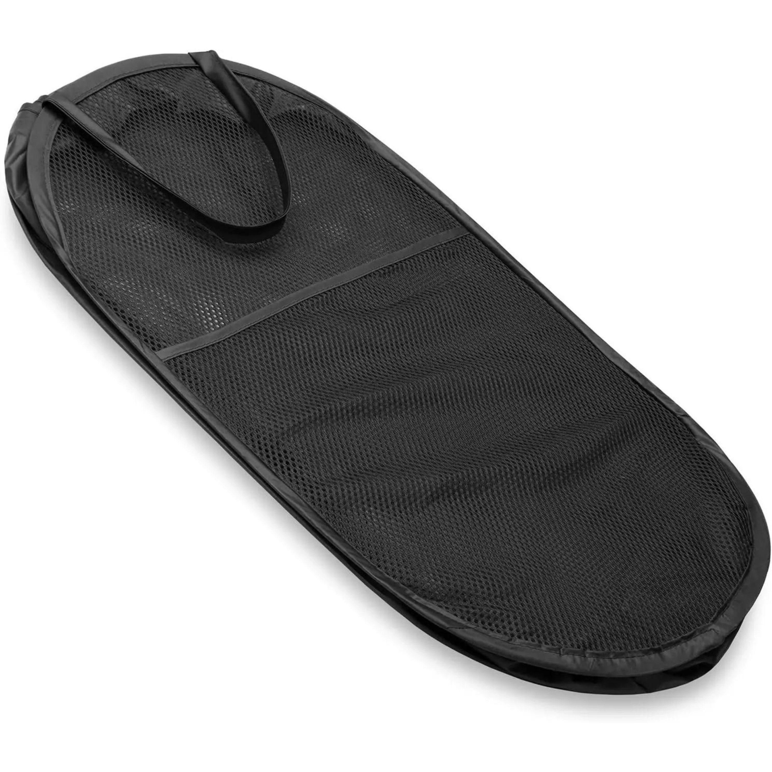 Kitcheniva Black Foldable Mesh Laundry Hamper
