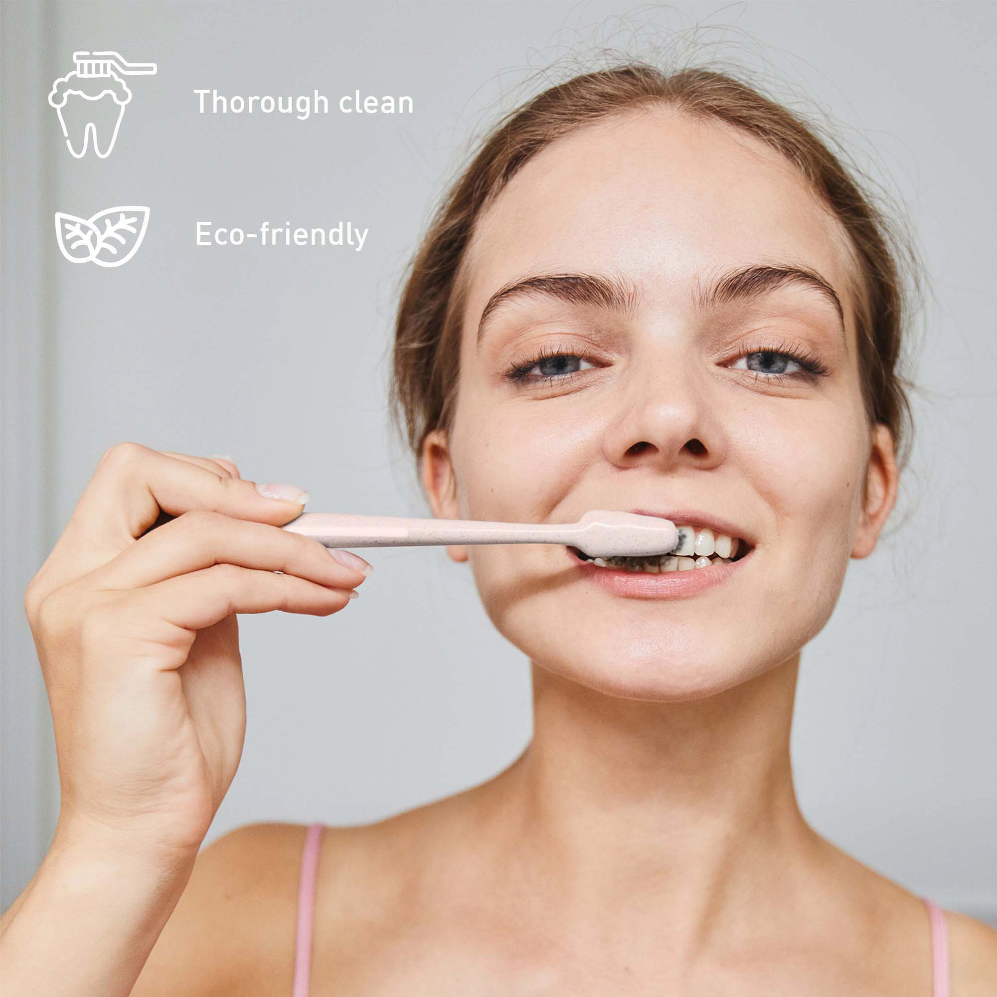Pursonic Unisex Eco-Friendly Charcoal Bristle Deep Cleaning Wide Head Toothbrush