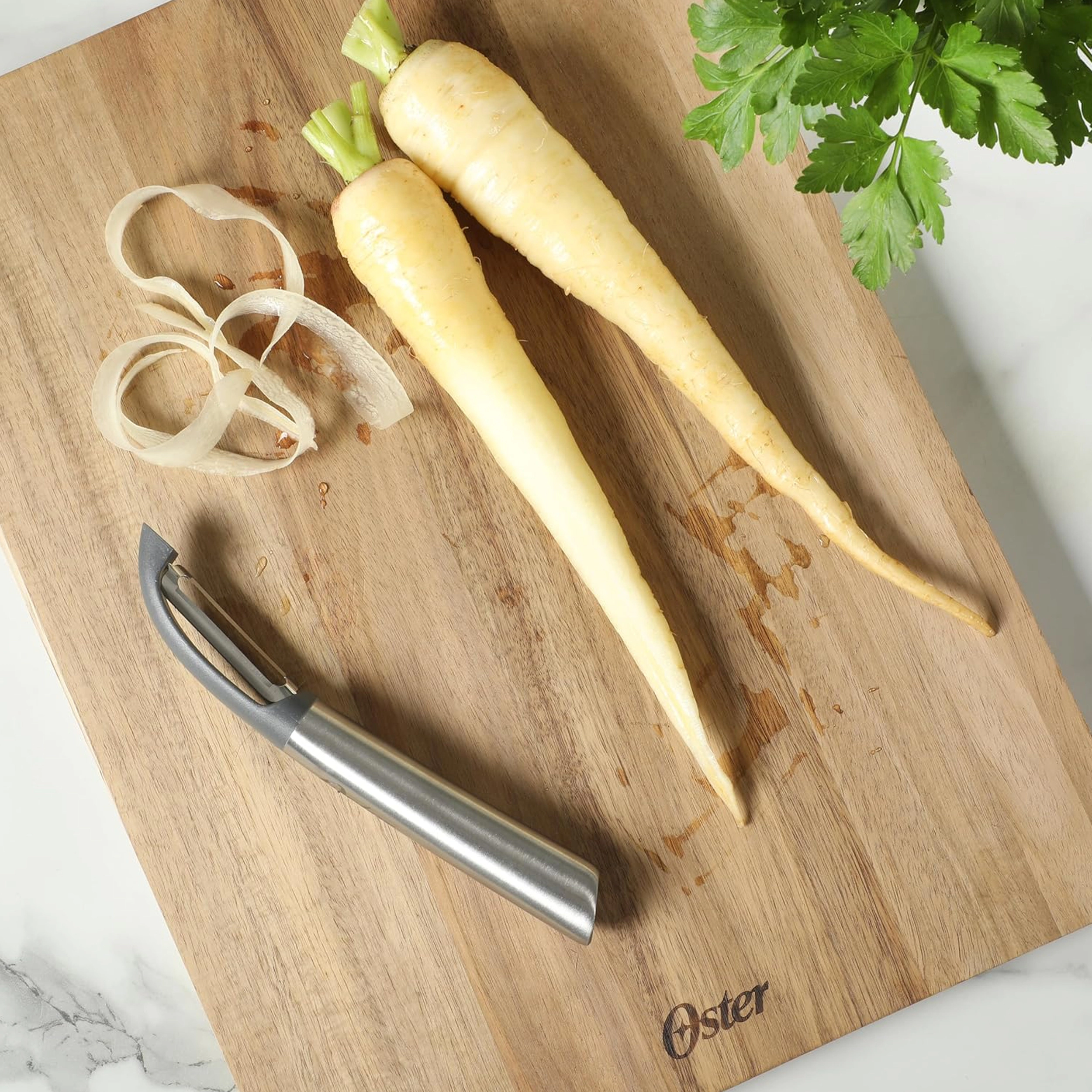 Oster Chadswyck 7.9 Inch Stainless Steel Straight Peeler in Silver