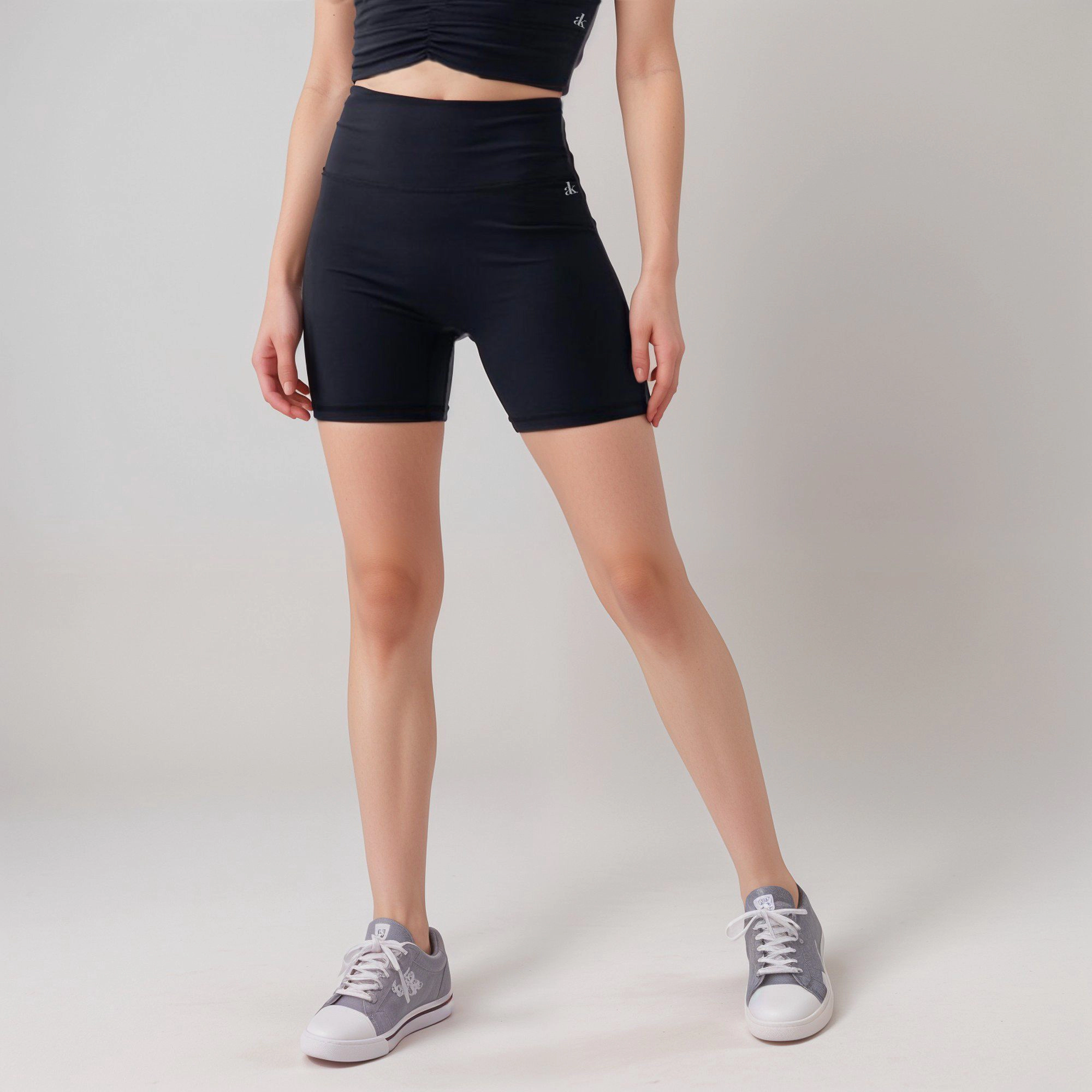 Anna-Kaci Women's High Waist Biker Shorts with Seamless Design