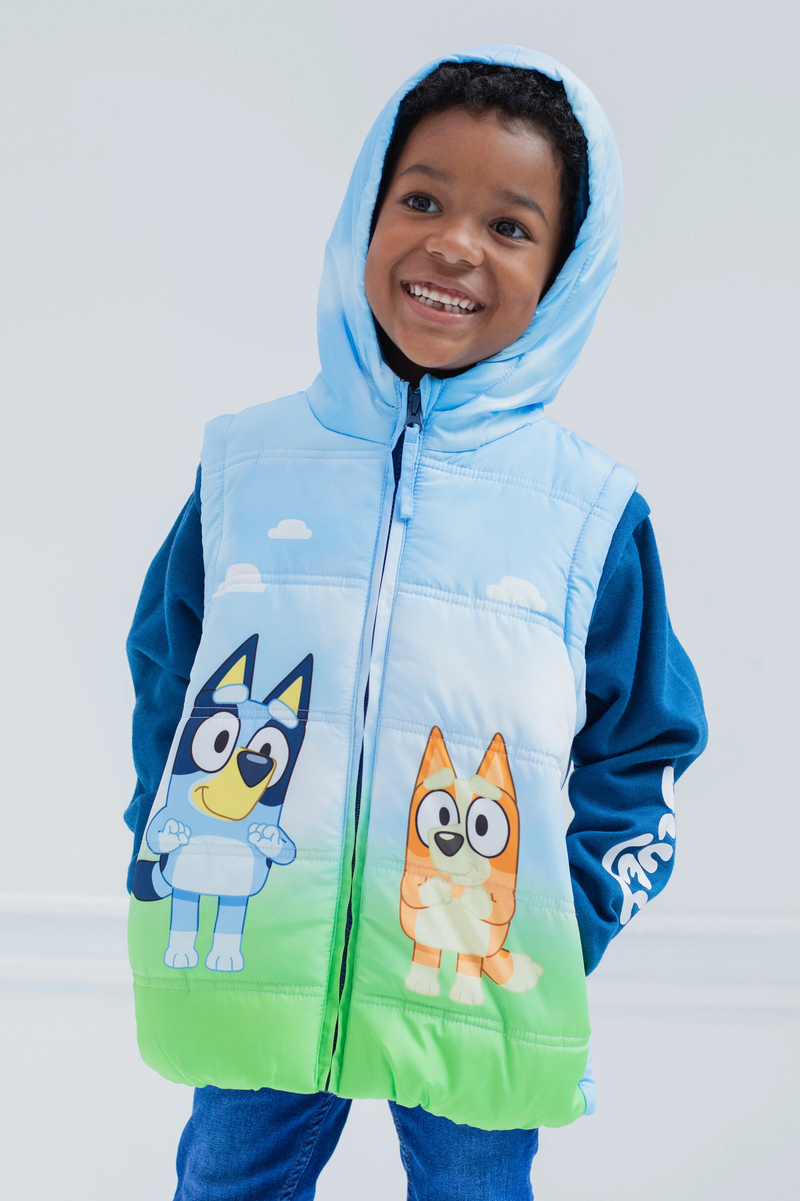 Bluey Girls' Hooded Zip-Up Jacket