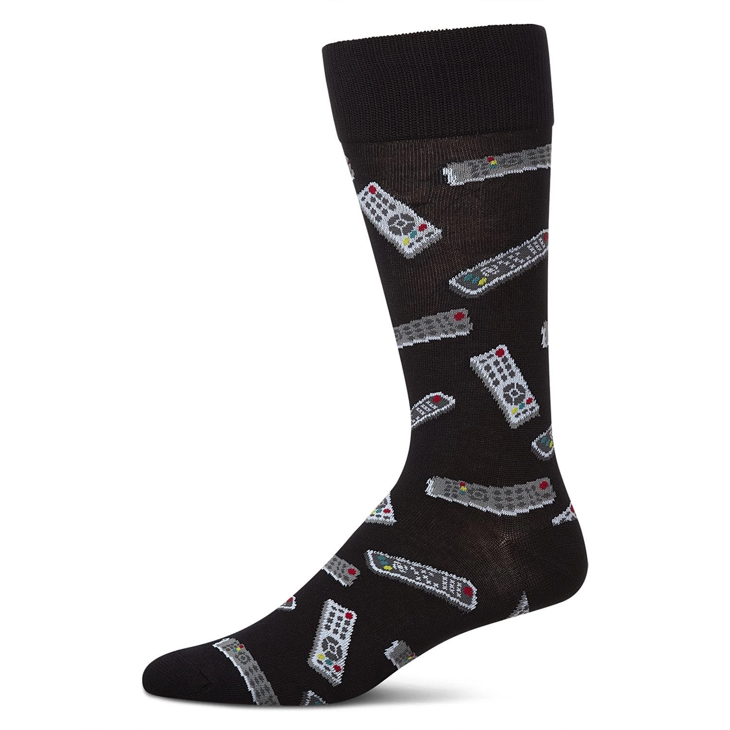 MeMoi Control Center Remote Men's Bamboo Blend Crew Socks