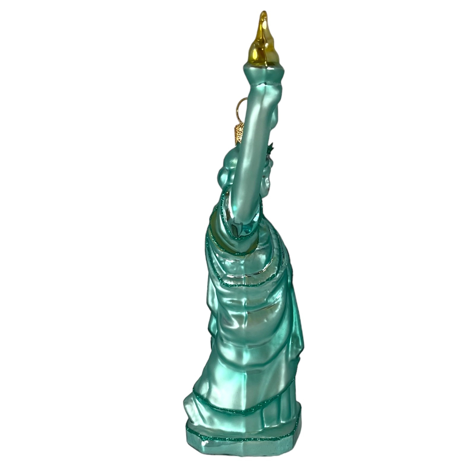 Pinnacle Peak Trading Company Statue of Liberty Polish Glass Christmas Tree Ornament New York America USA