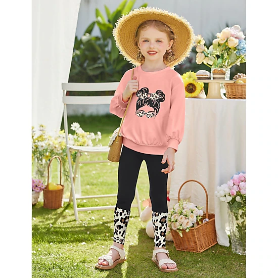 Arshiner Girls Piece Outfits Christmas Clothing Sets Long Sleeve Sweatshirts And Legging Pants