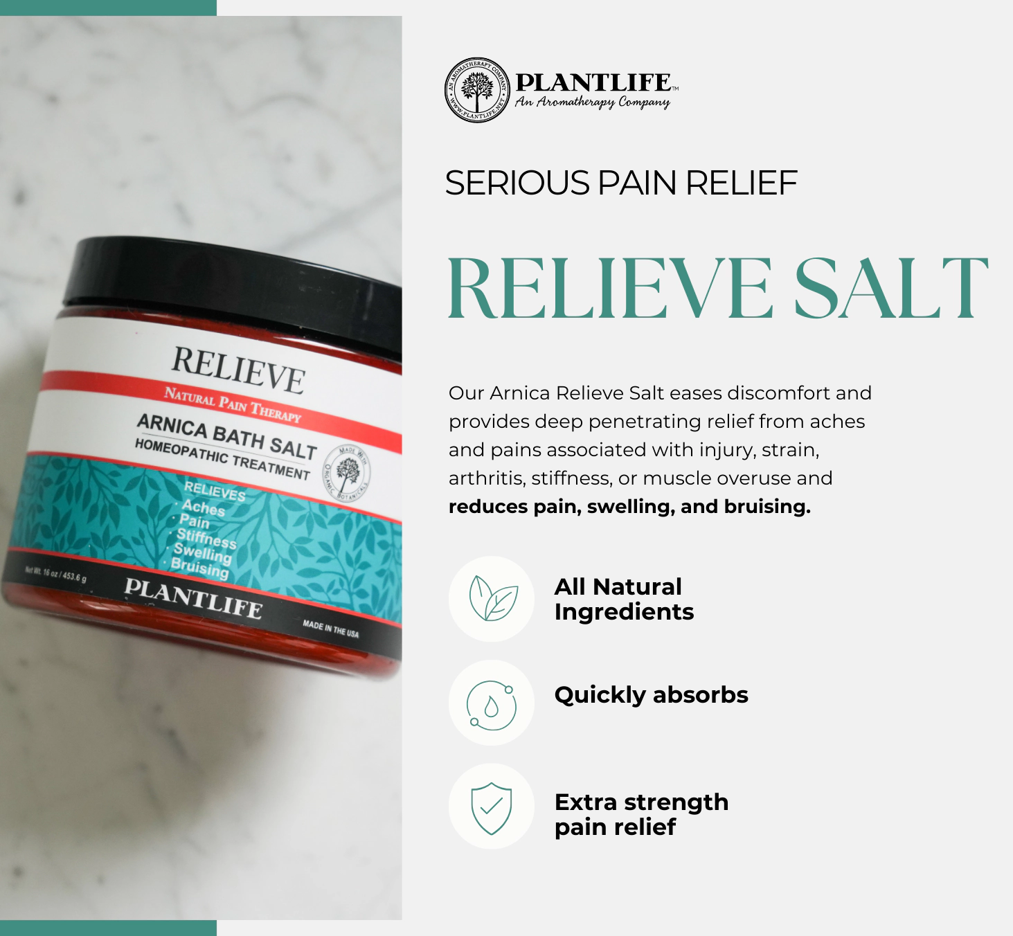 Plantlife Arnica Relieve Mineral Bath Salt