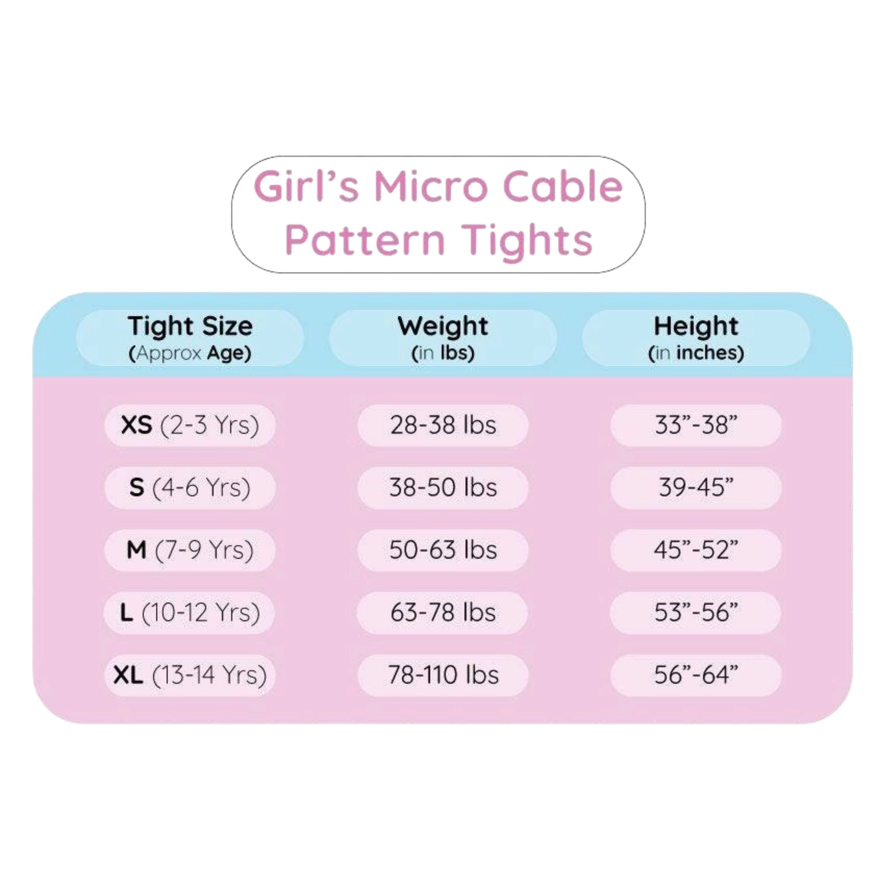 Wear Sierra Girls Flat-Knit School Uniforms Tights