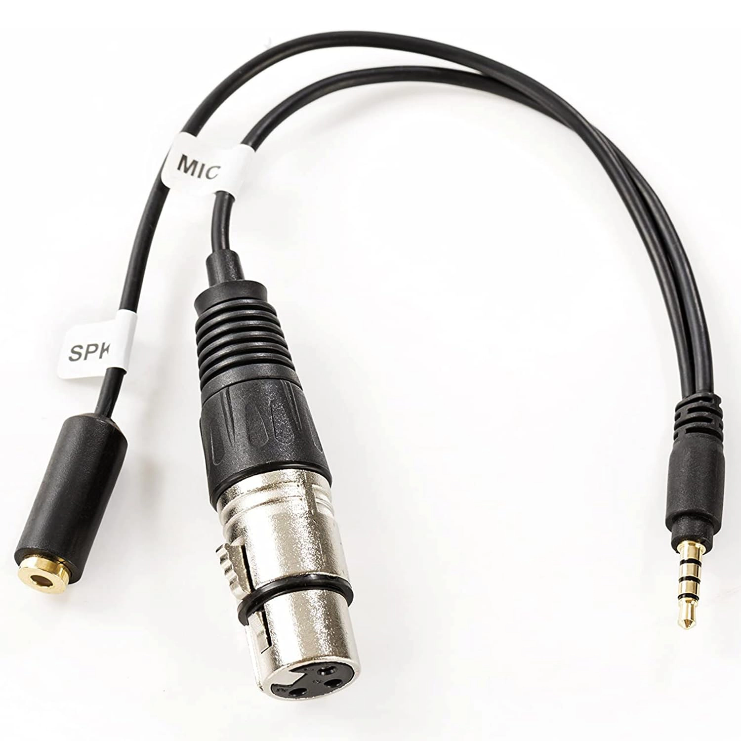 Movo TCB2 XLR Microphone to TRRS Smartphone Adapter with Headphone Jack
