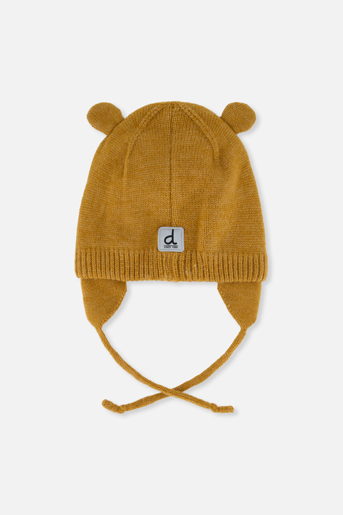 Deux par Unisex Bear Winter Knit Hat with Ear Flaps and Ears