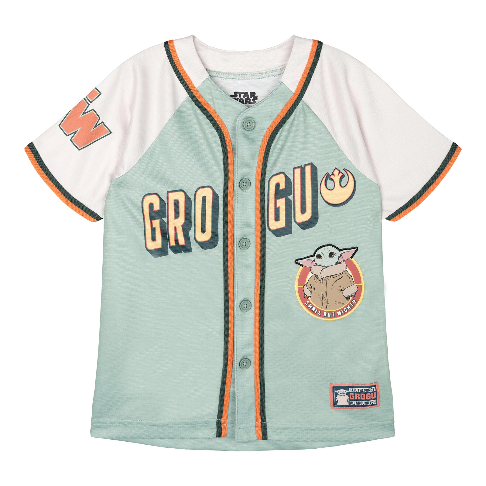 Star Wars The Mandalorian Boys' Short Sleeve Baseball Jersey