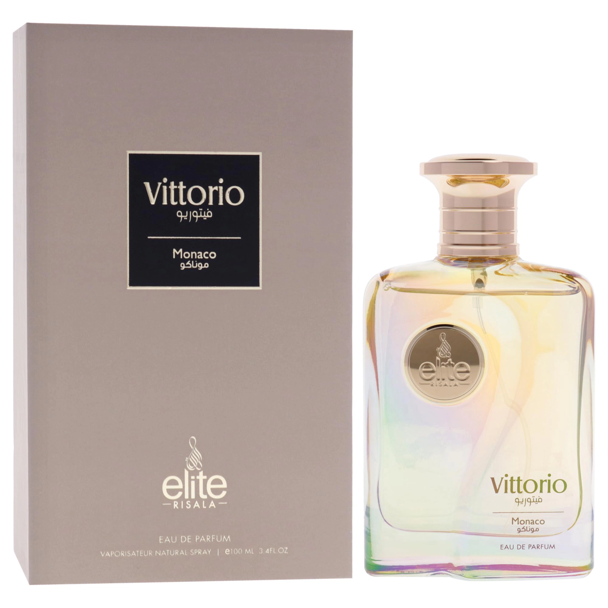 Risala Elite Vittorio Monaco EDP Unisex, Oriental Spicy Citrus 3.4 oz Spray