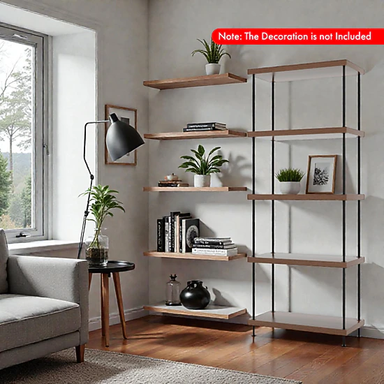 Hivvago Contemporary Metal Frame Storage and Display Shelf Designs