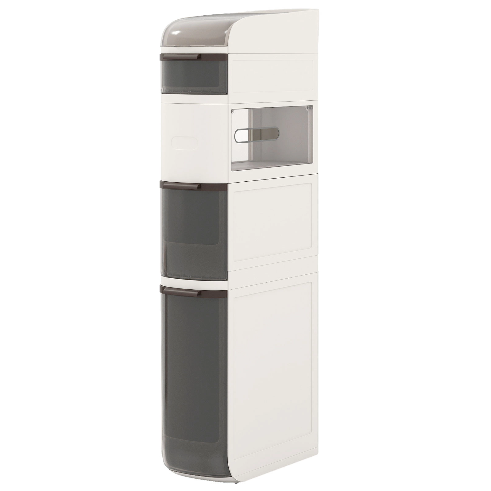 SlickBlue Slim Bathroom Storage Cabinet with Drawers and Wheels