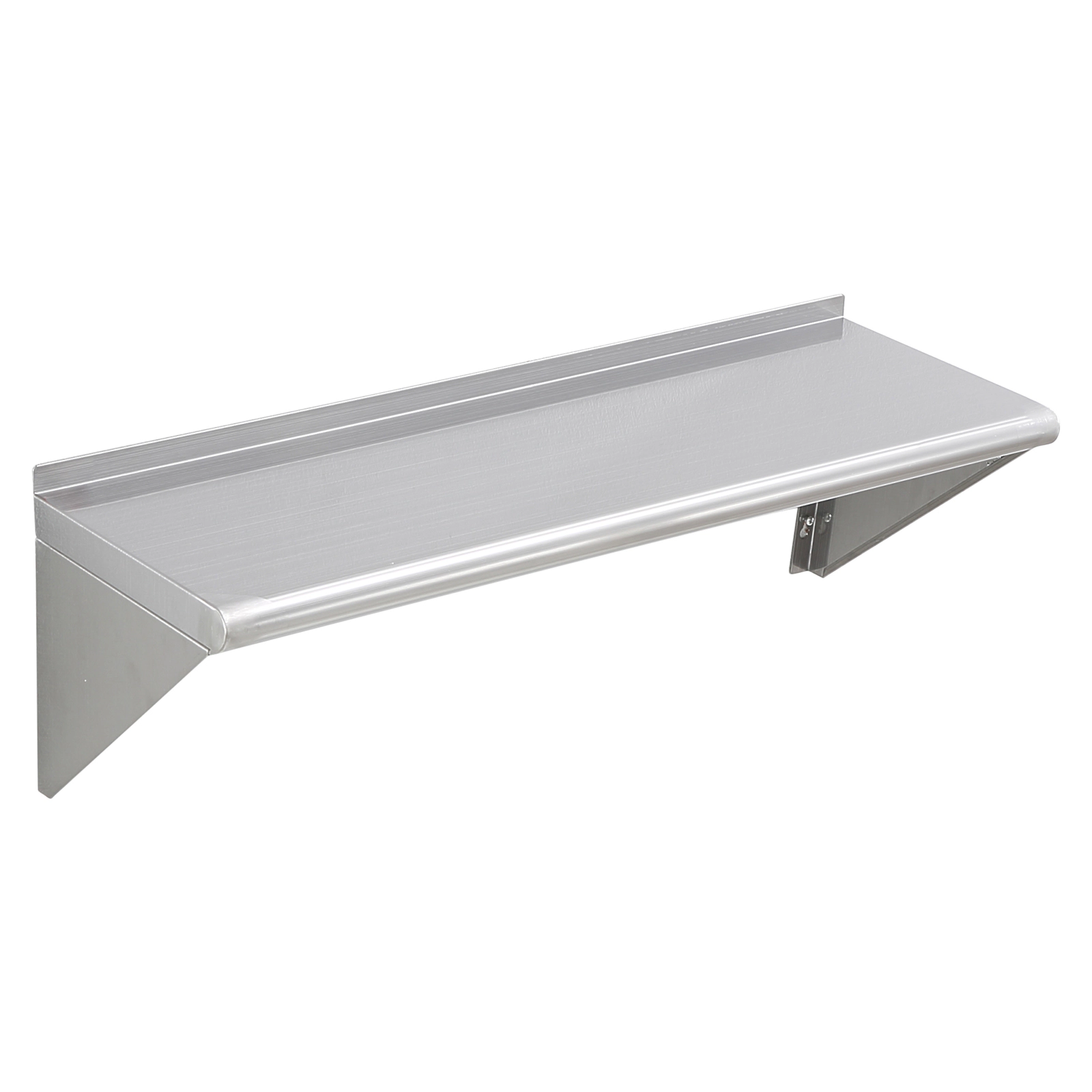 HONGGE Heavy Duty Stainless Steel Wall Mounted Floating Shelving with Brackets for Commercial Storage