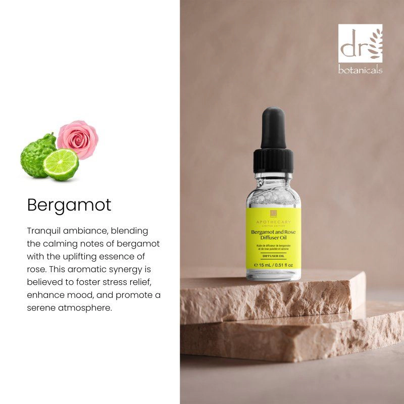 Dr. Botanicals Peaceful & Serene Bergamot & Rose Diffuser Oil 15ml