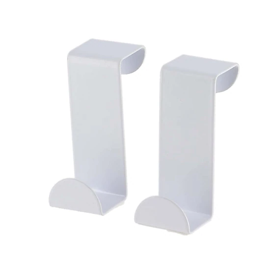 Evideco 2-Pack Stainless Steel Over-the-Door Hooks, Fingerprint & Rust Resistant