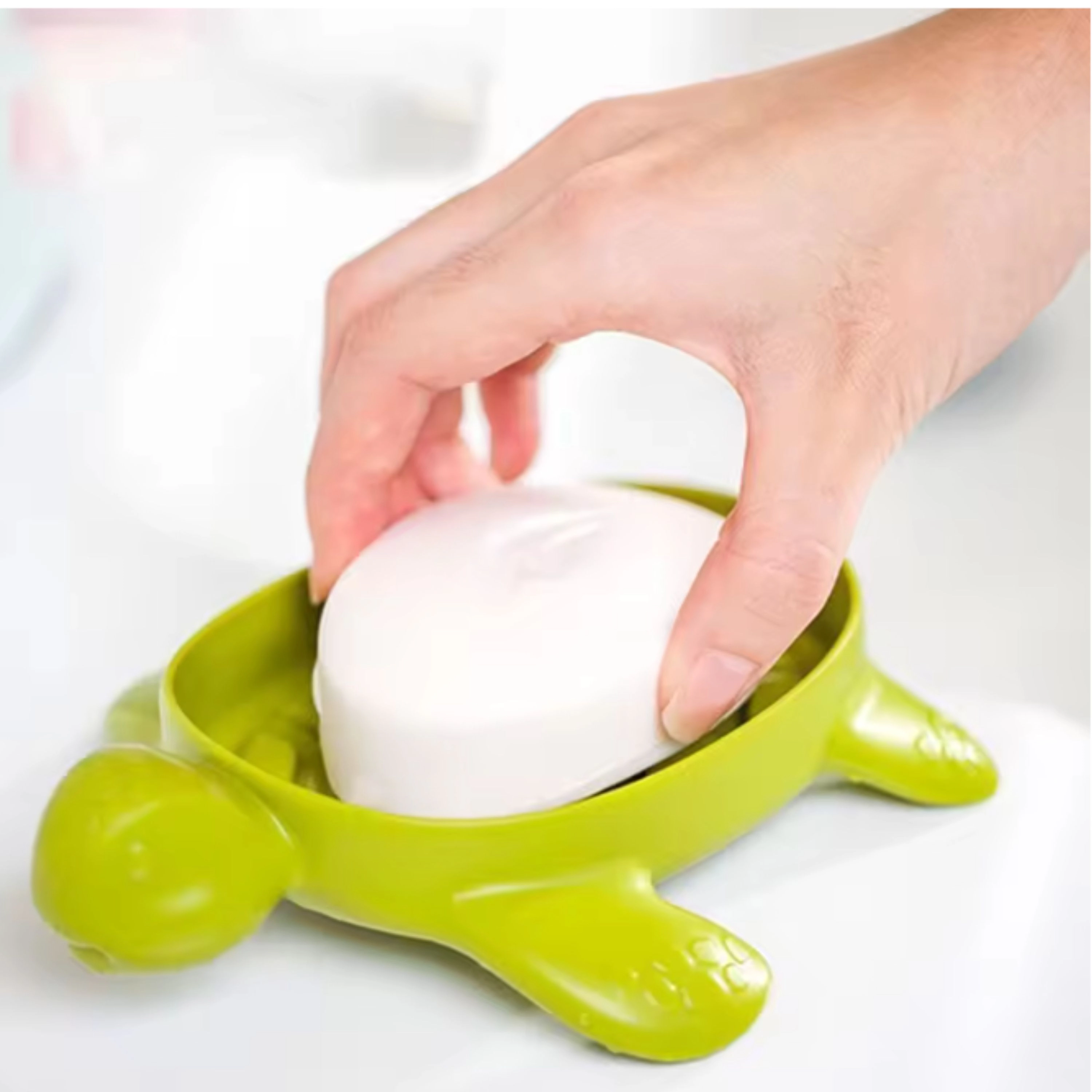 Kitcheniva 1-Piece Self-Draining Turtle Soap Dish
