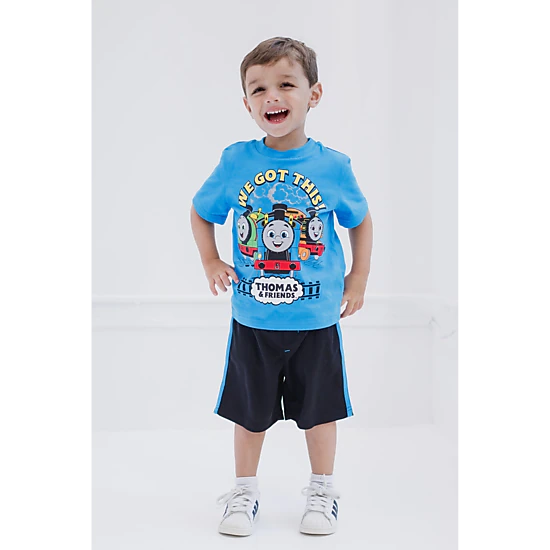 Thomas & Friends Boys' Athletic 2-Piece T-Shirt and Shorts Set