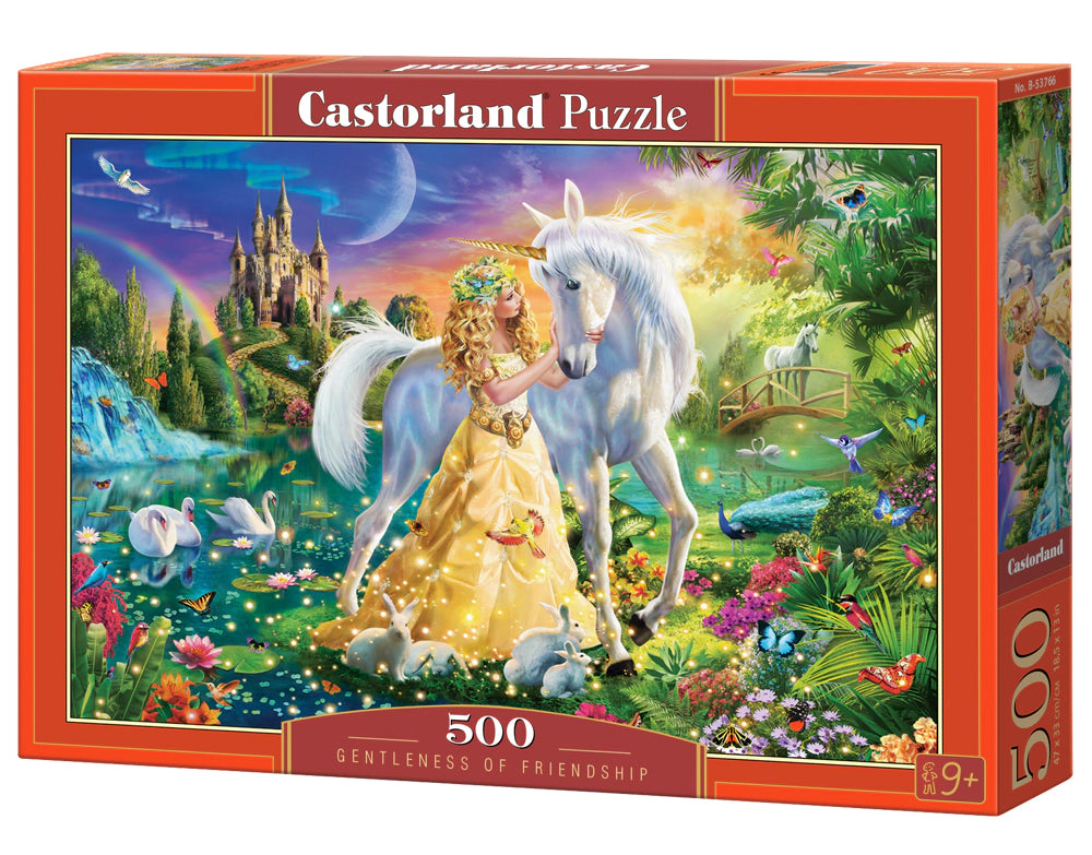 CASTORLAND 500 Piece Jigsaw Puzzles, Gentleness of Friendship, Fairy-tale scene, A rustic view of a paradise, B-53766
