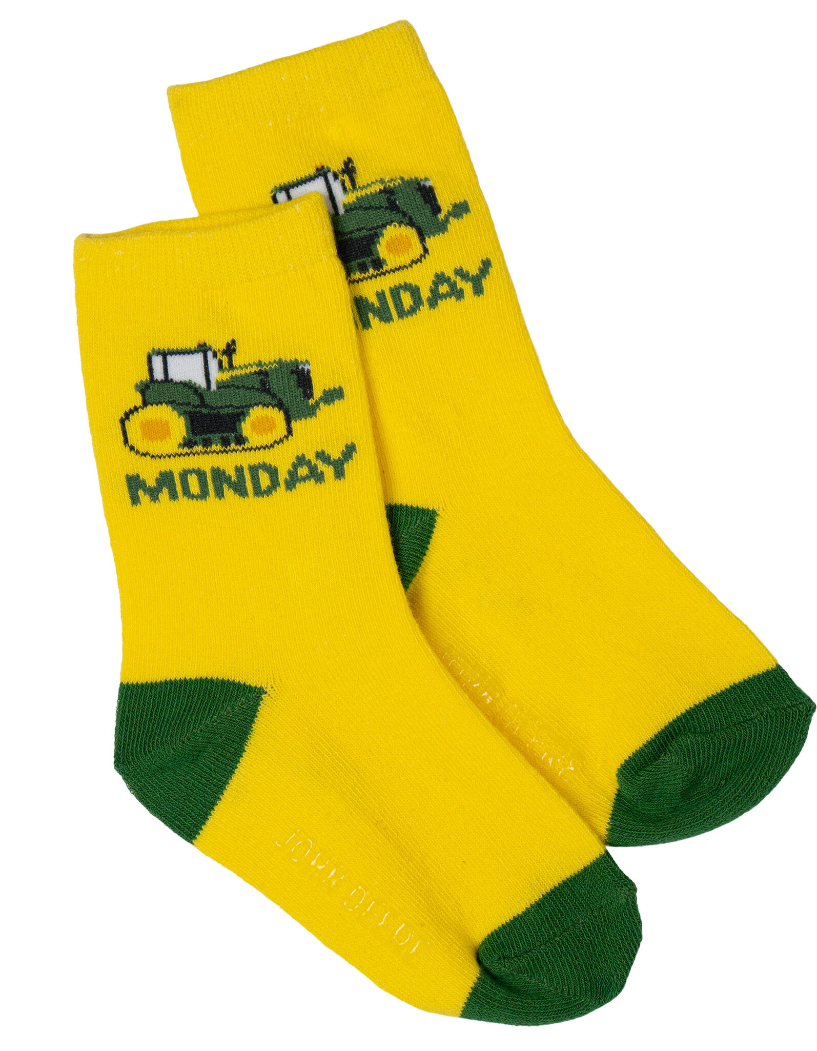 John Deere Boys' Non-Slip Grip 7-Pack Crew Socks
