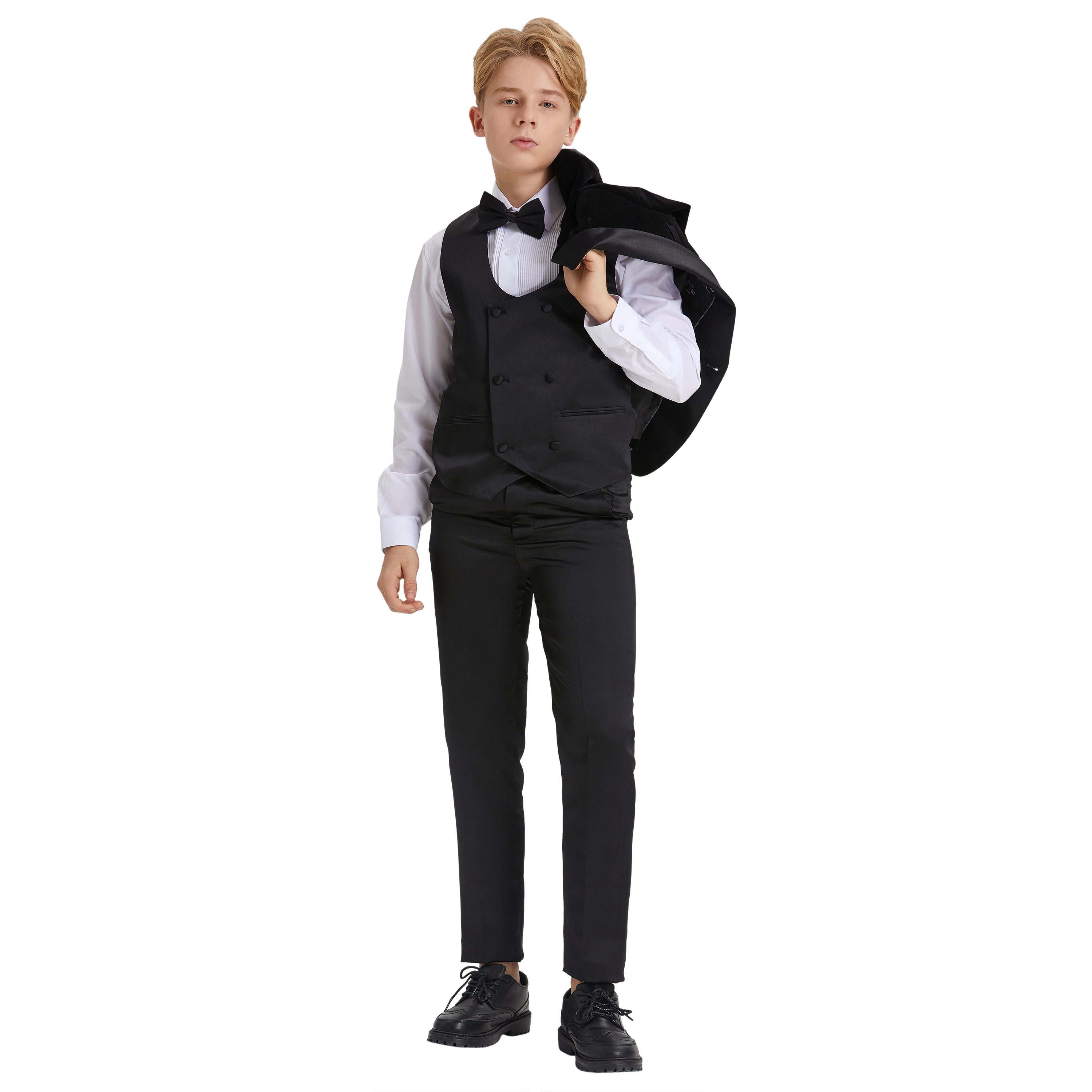 Tazzio Little & Big Boys 5-Pc. Velvet Tuxedo Set