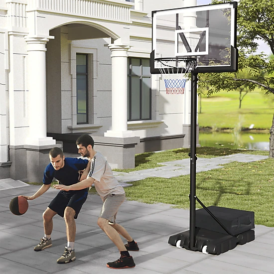 SUGIFT 4.1-ft to 10-ft Adjustable 45-in PC Backboard Portable ...