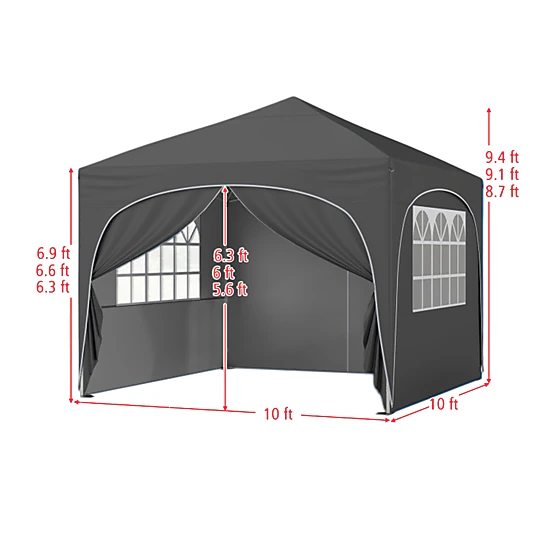 Hivvago Portable Canopy Tent with Side Panels