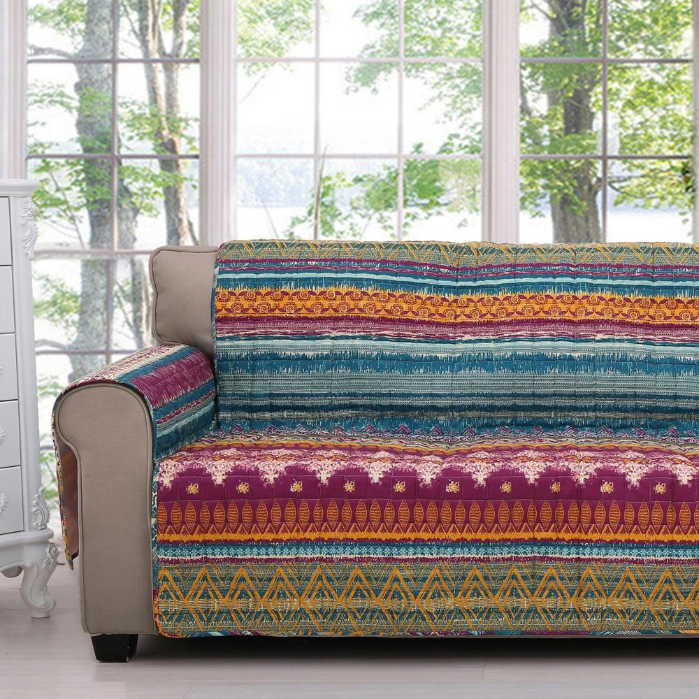 Greenland Home Fashion Southwest Furniture Protector Loveseat Multi 103x76"