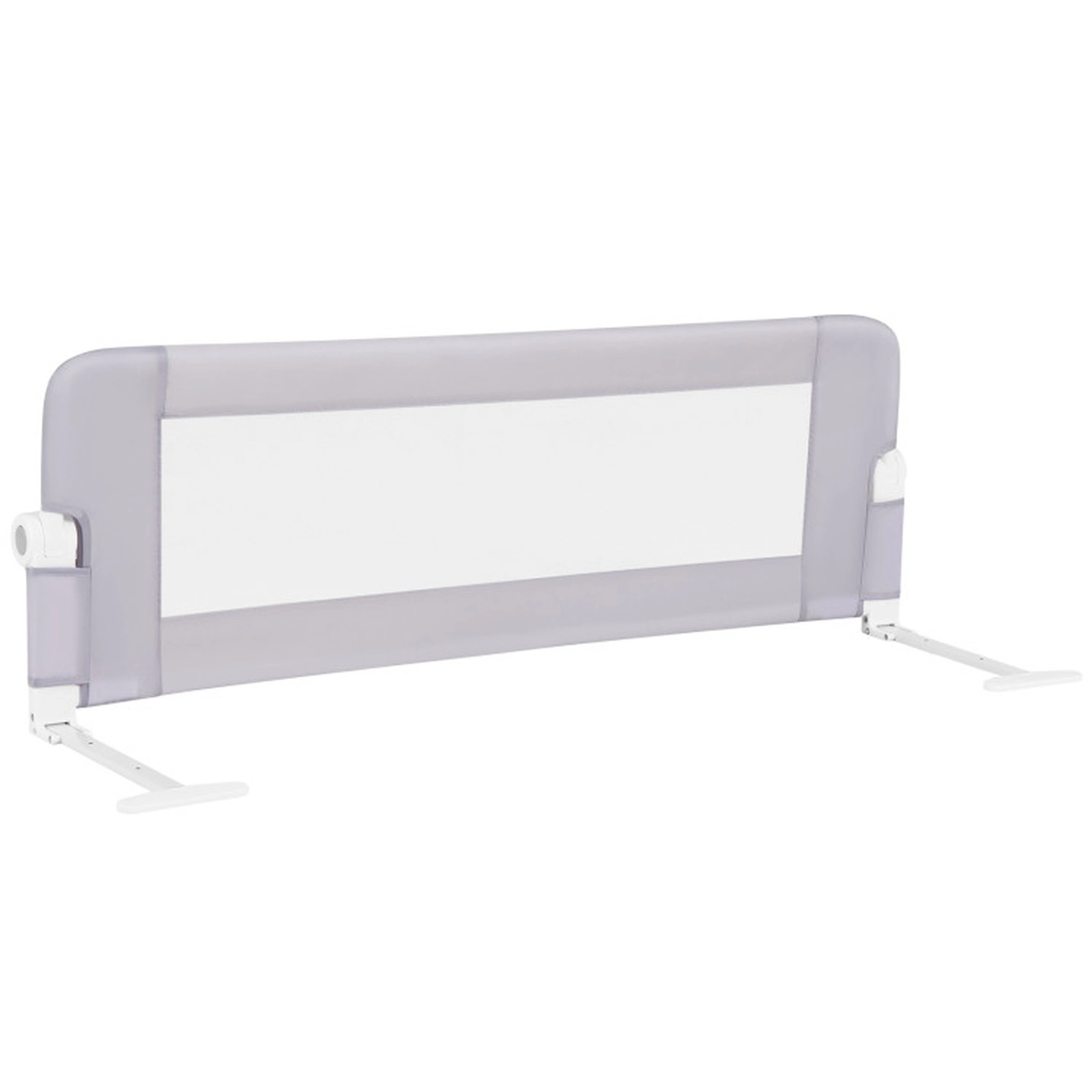 SUGIFT Light Gray Swing Down 47-in Foldable Baby Bed Rail Guard