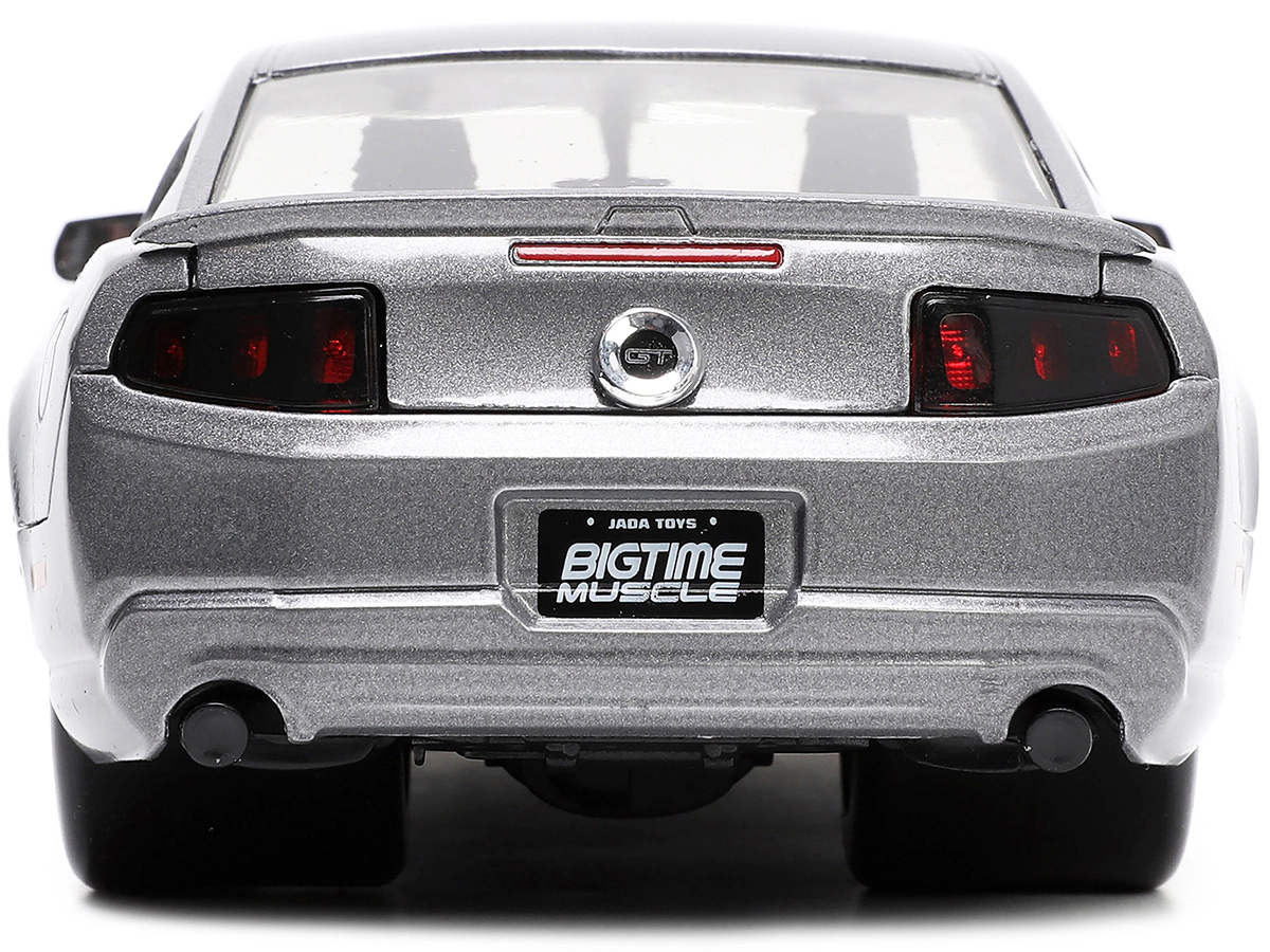 Jada 2010 Ford Mustang Gt Gray Metallic With Flames "Ford Motor Company" "Bigtime Muscle" Series 1/24 Diecast