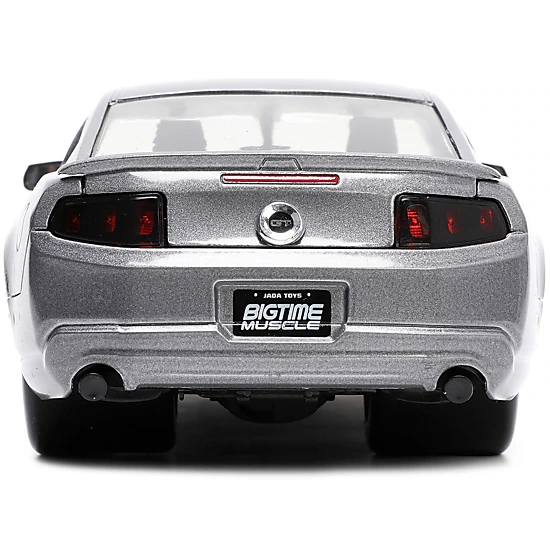 Jada 2010 Ford Mustang Gt Gray Metallic With Flames "Ford Motor Company" "Bigtime Muscle" Series 1/24 Diecast