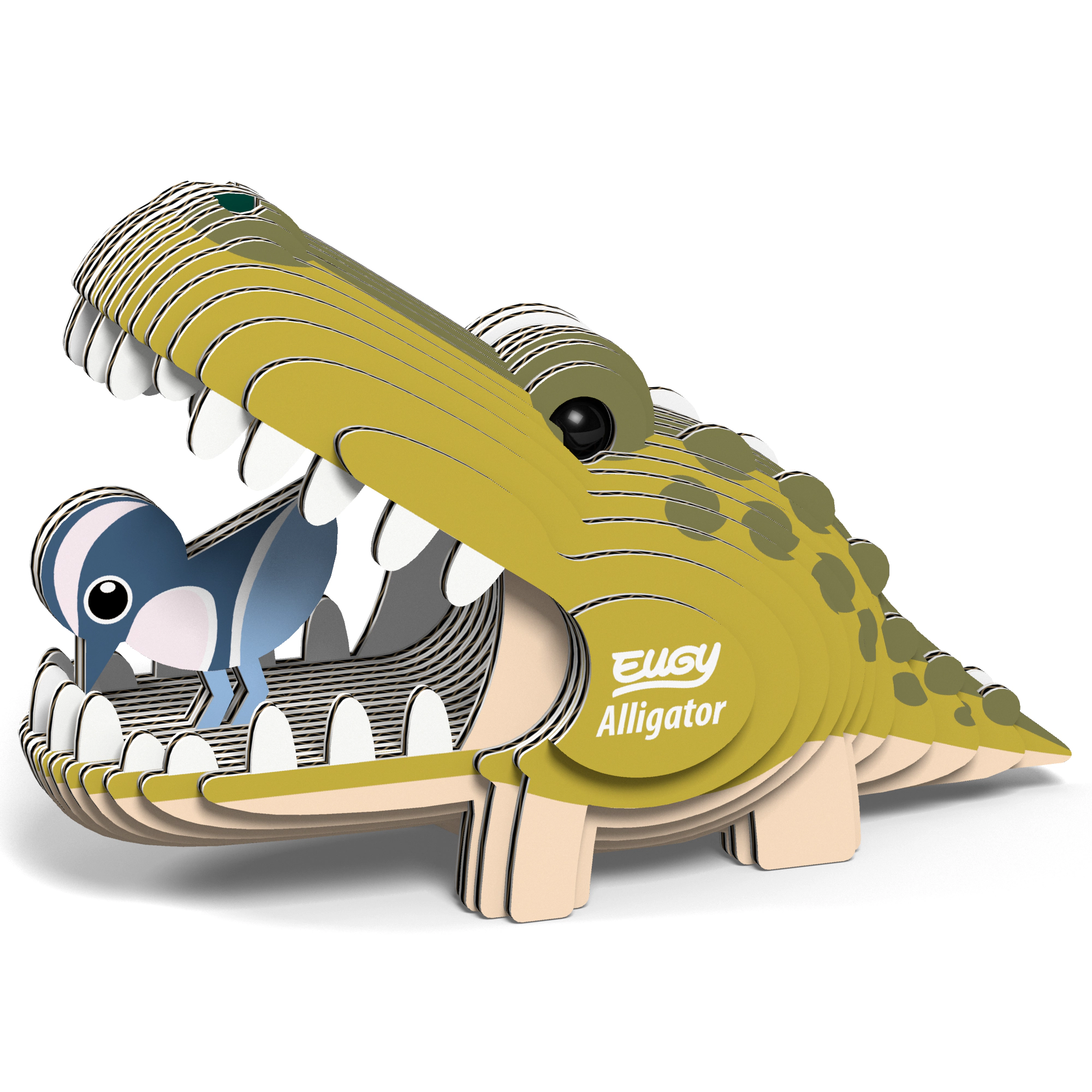 EUGY Alligator 3D Puzzle - contains 22 puzzle pieces