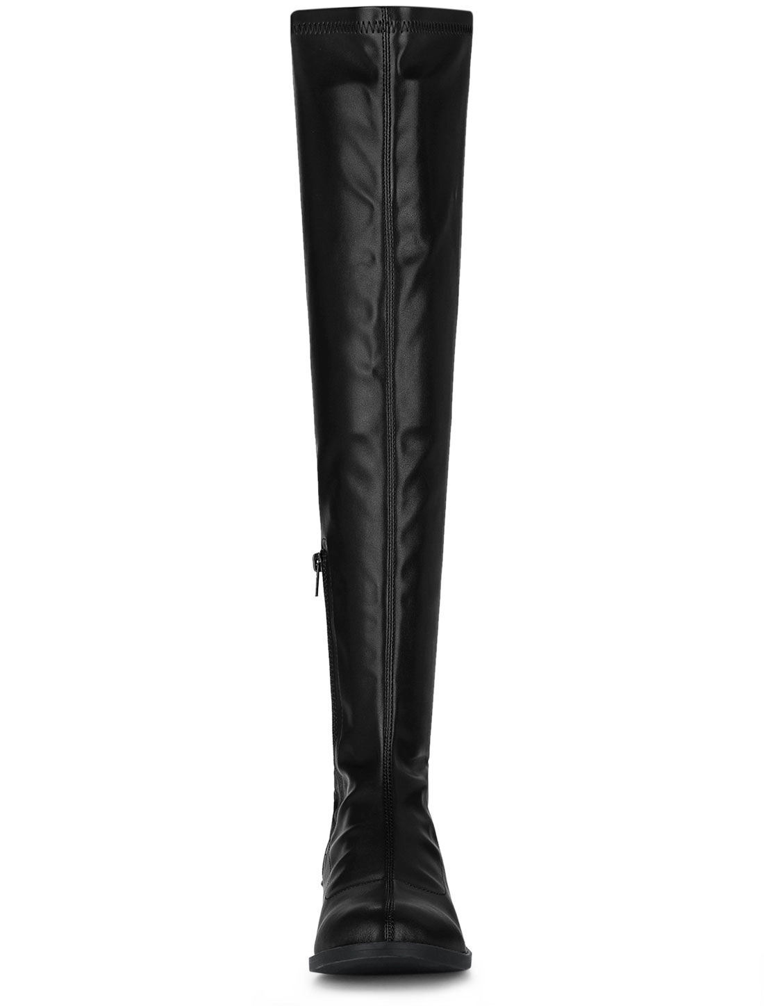 BLISSFUL STEP Women's Thigh High Block Heel Over the Knee Boots