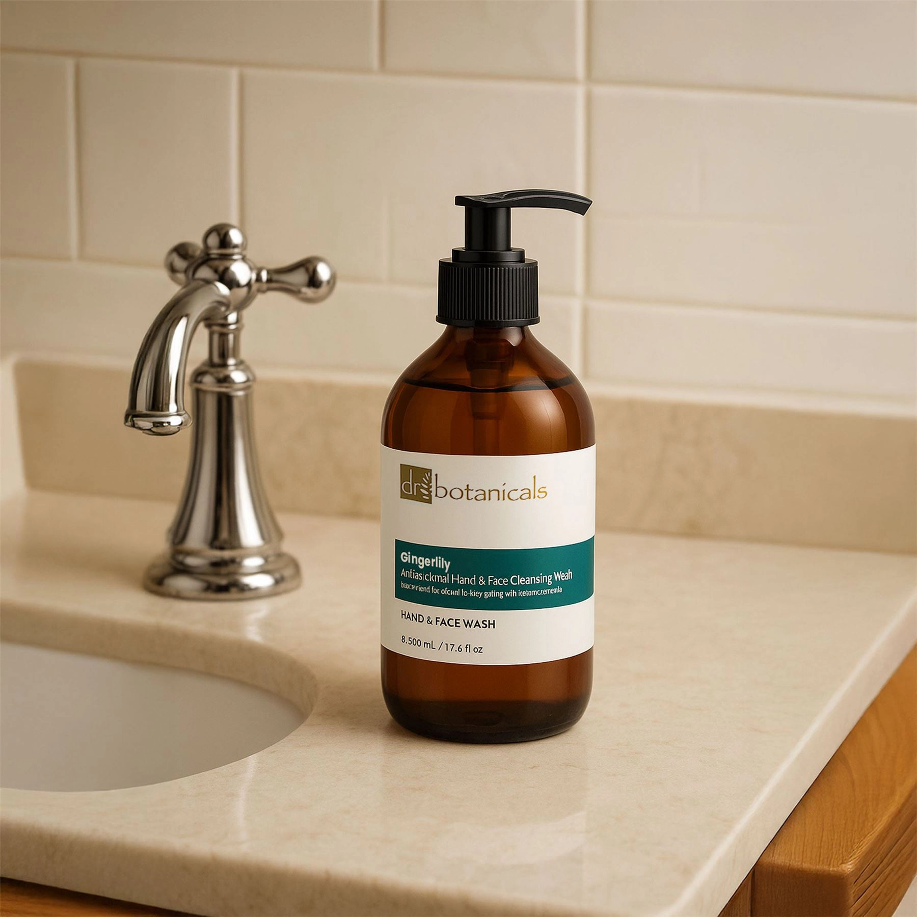 Dr Botanicals Gingerlily Revitalising Hand & Face Cleansing Wash - Hydrating Gel 500ml
