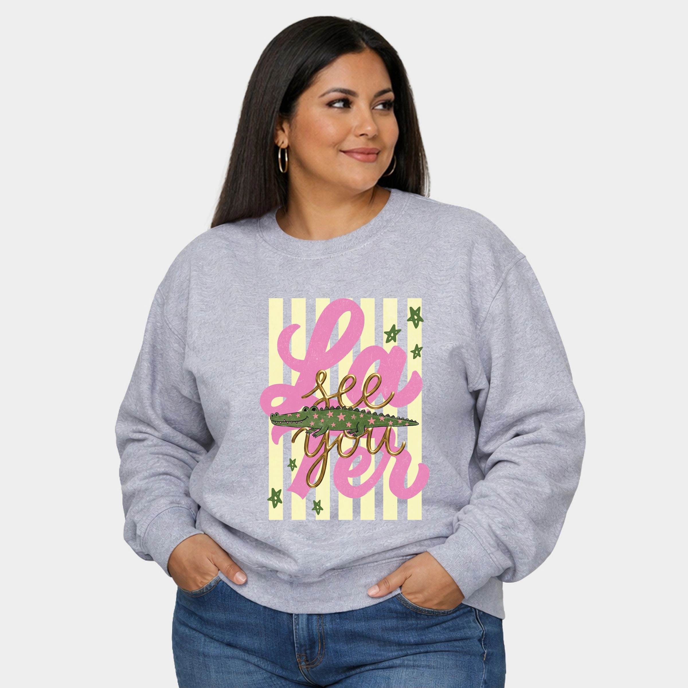 Simply Sage Market - See You Later Alligator  Women's Plus Sized Graphic Sweatshirt