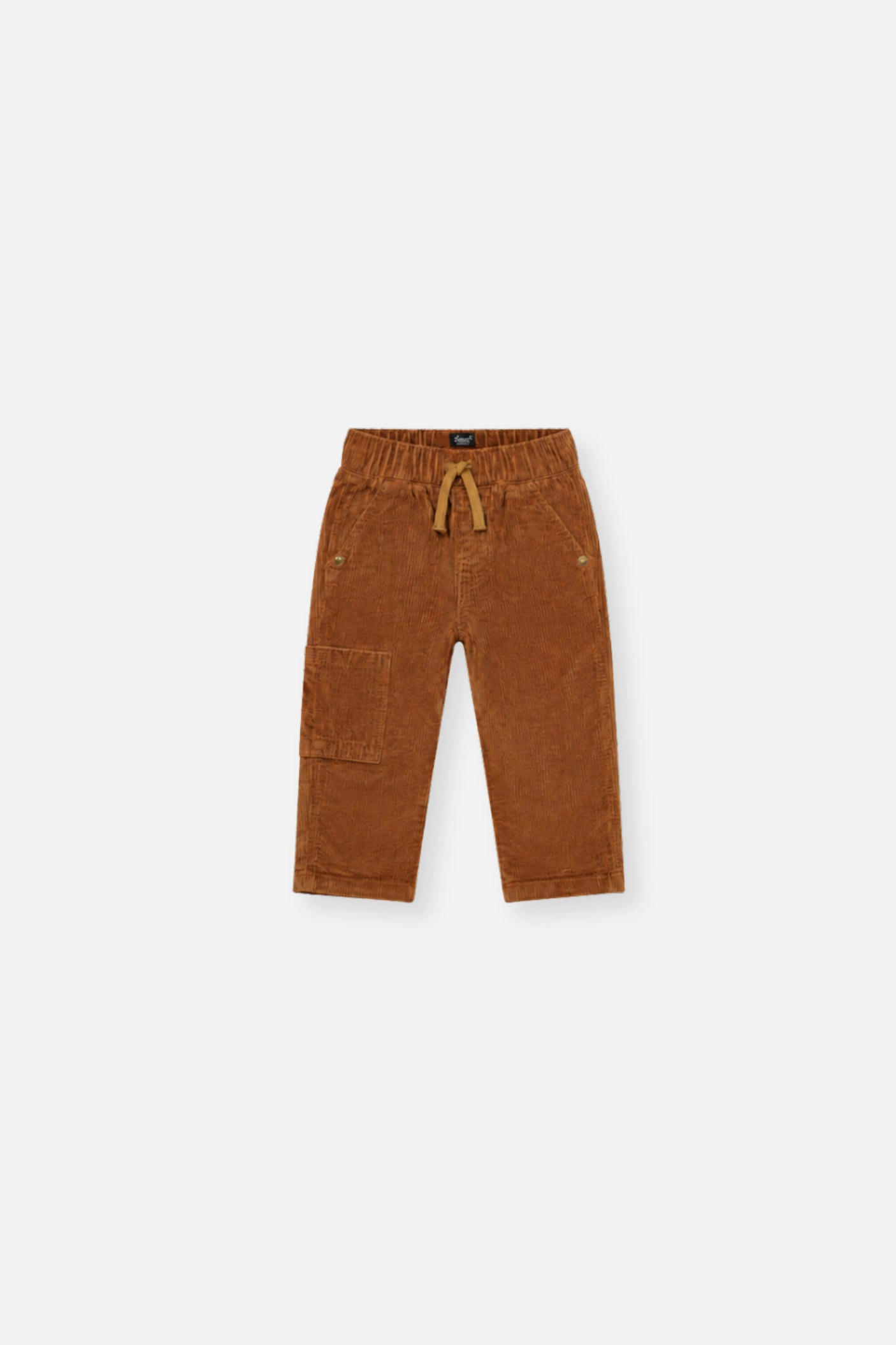 Deux par Boys Stretch Corduroy Pants with Cargo Pocket