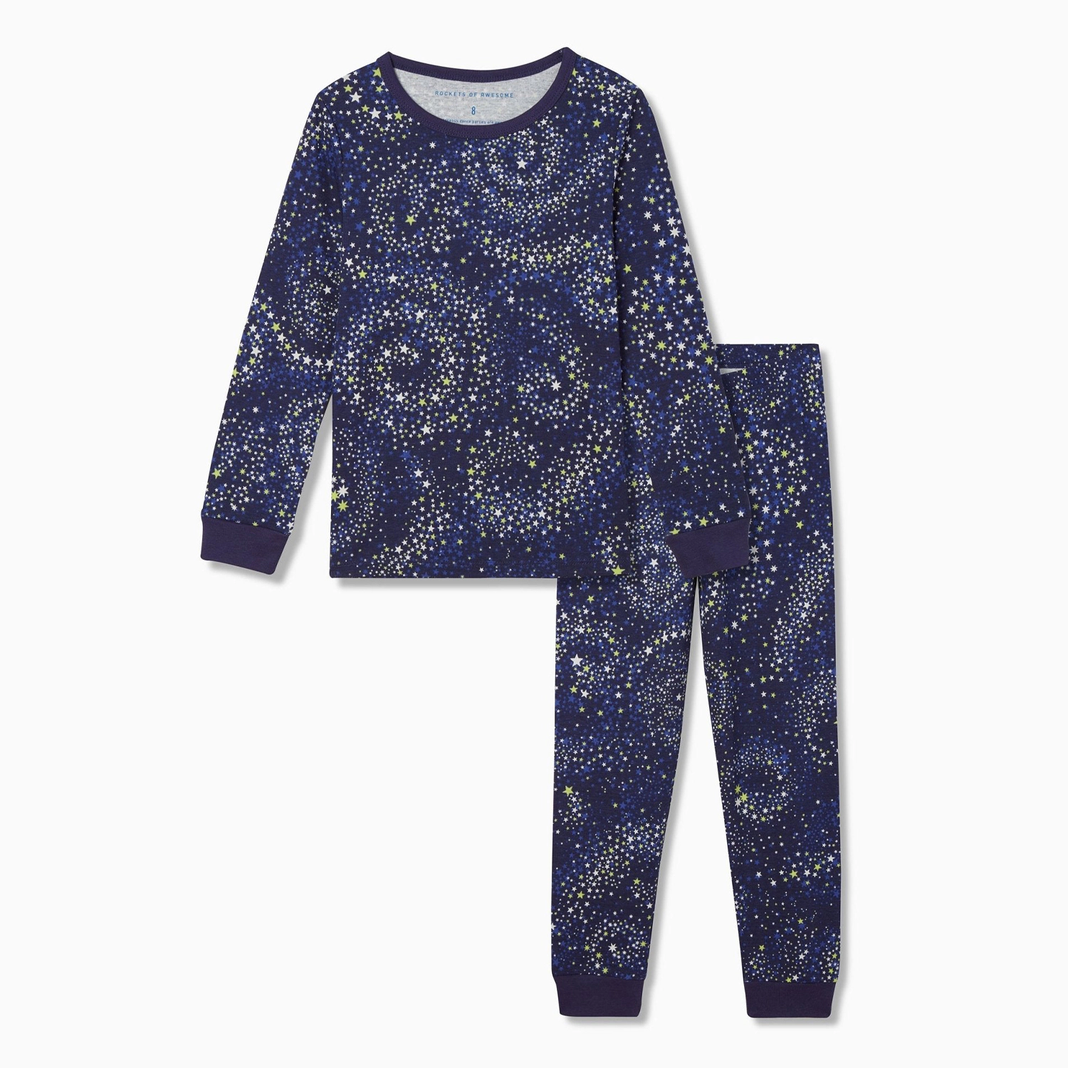 Rockets of Awesome Night Sky Fitted PJ Set for Unisex