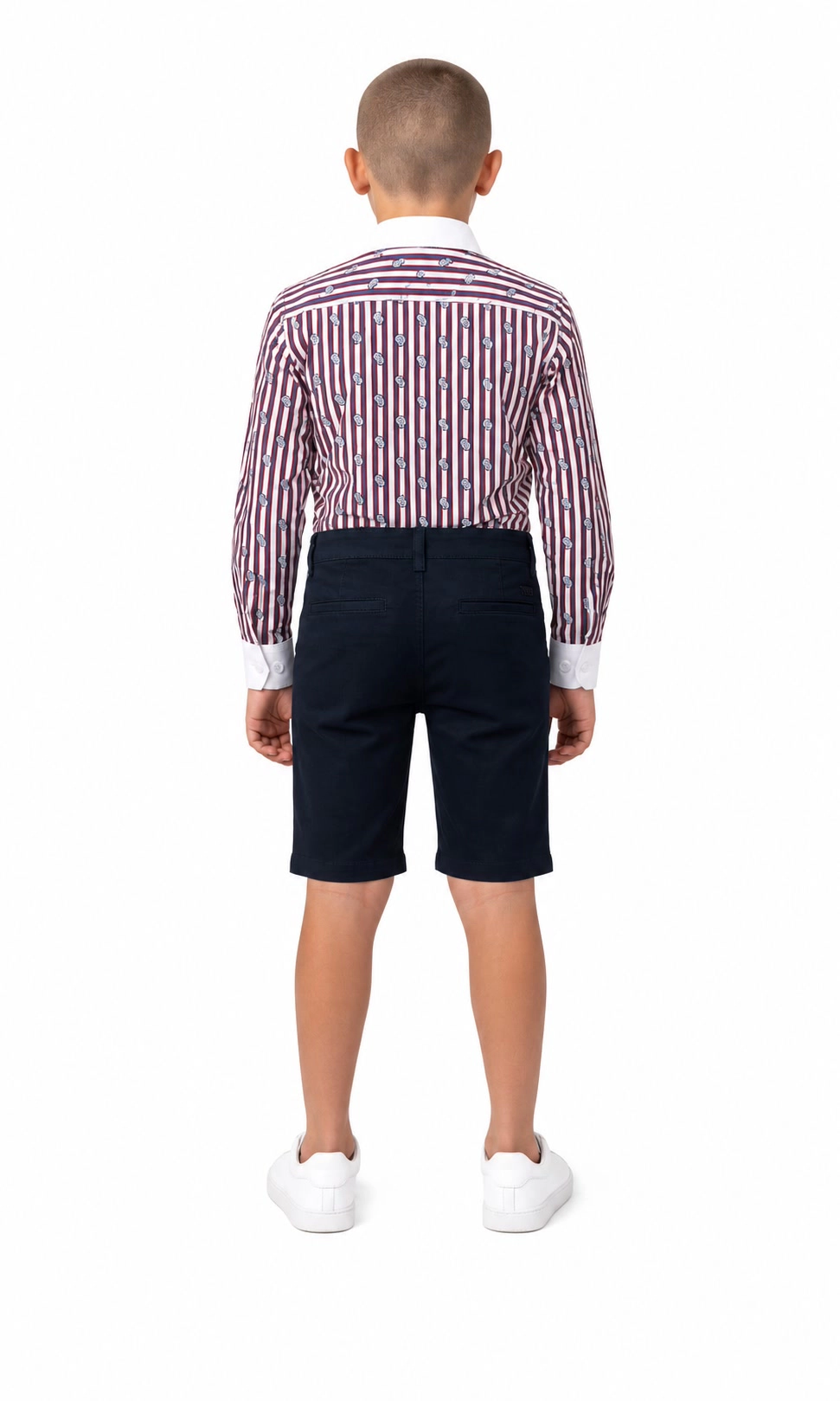 Elie Balleh Boys Slim Fit Printed Button-Down Shirt
