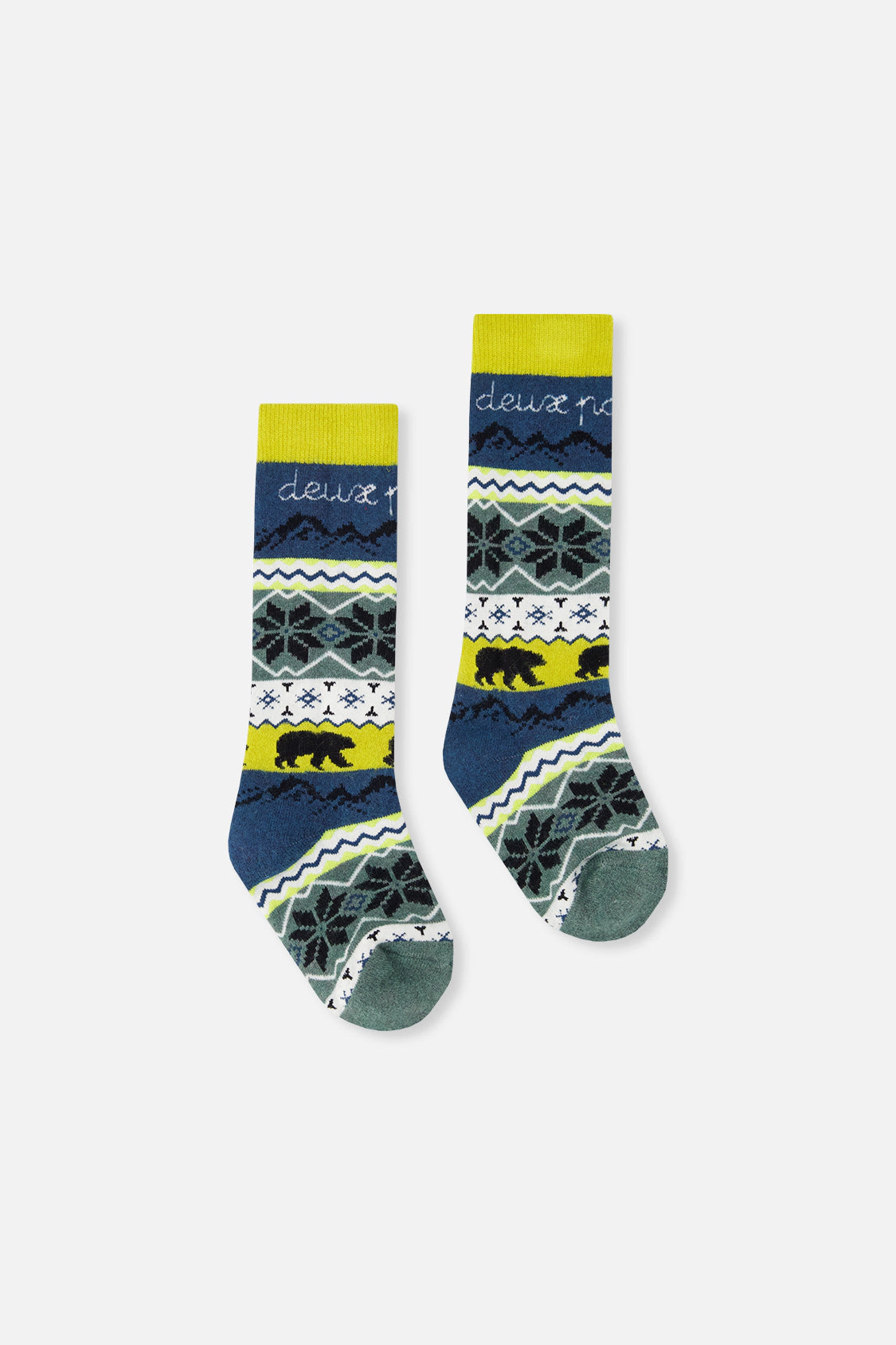 Deux par Boys Nordic-Inspired Cushioned Ski Socks