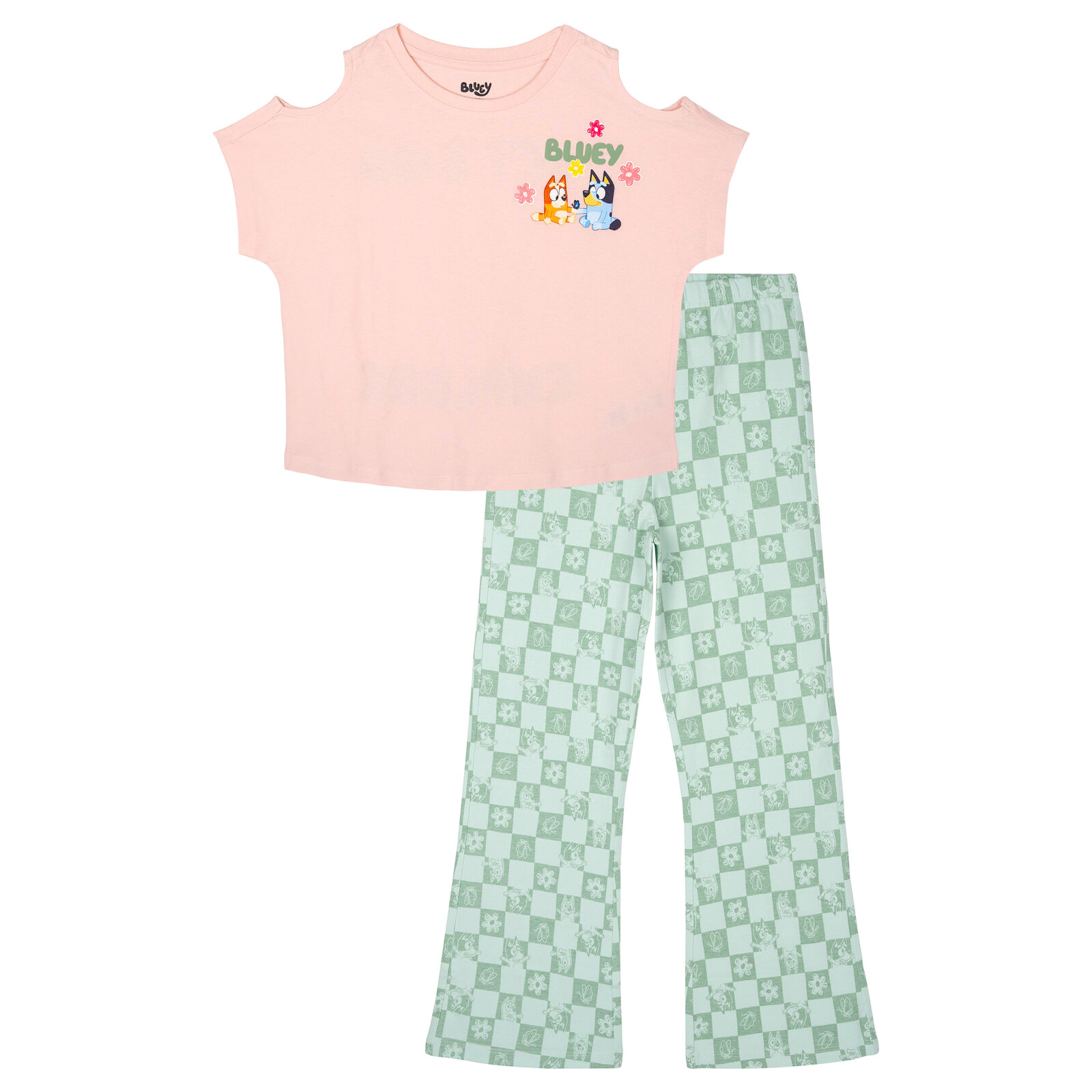 Bluey Girls' 2-Piece T-Shirt and Pants Set