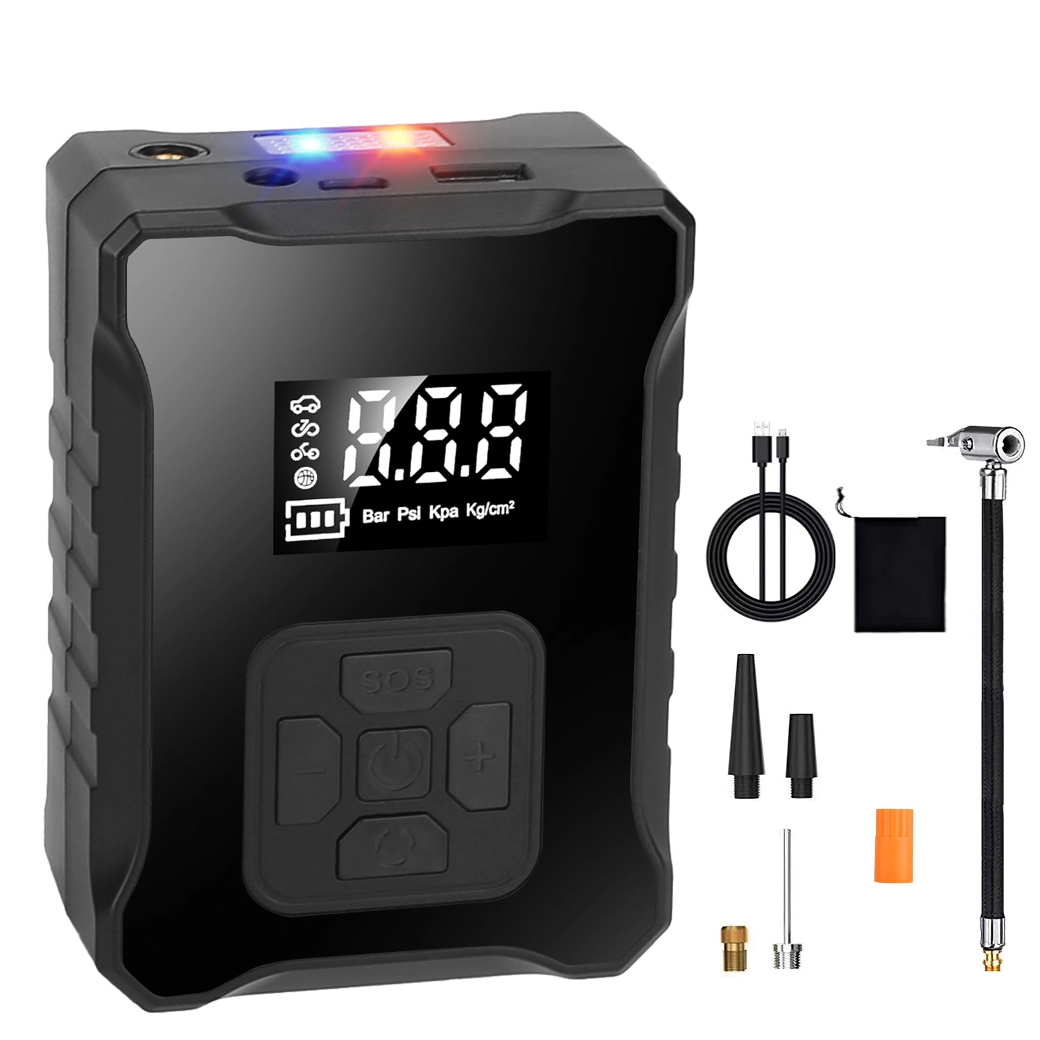 GBruno 150PSI Digital Tire Inflator With LED Light